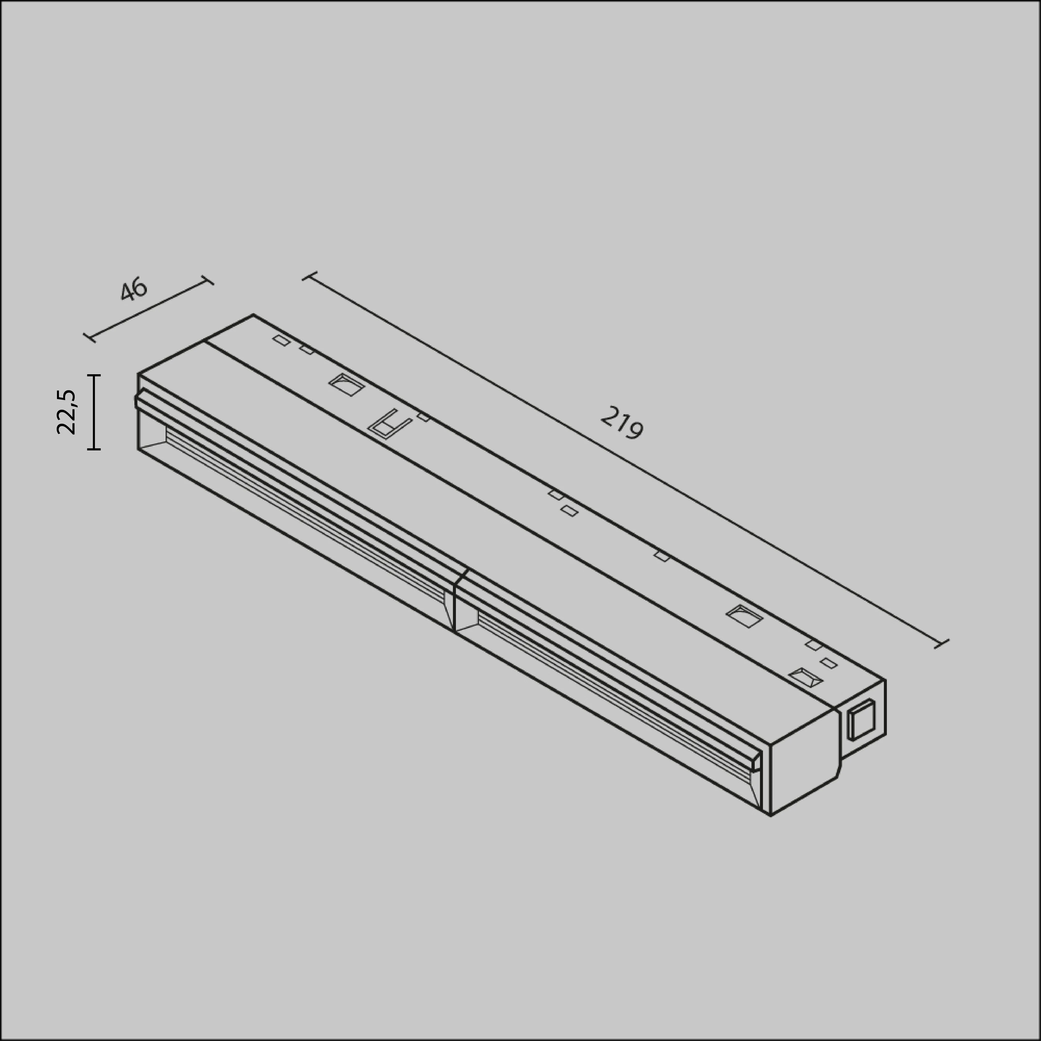картинка Трековый светильник Technical TR106-2-12W4K-B