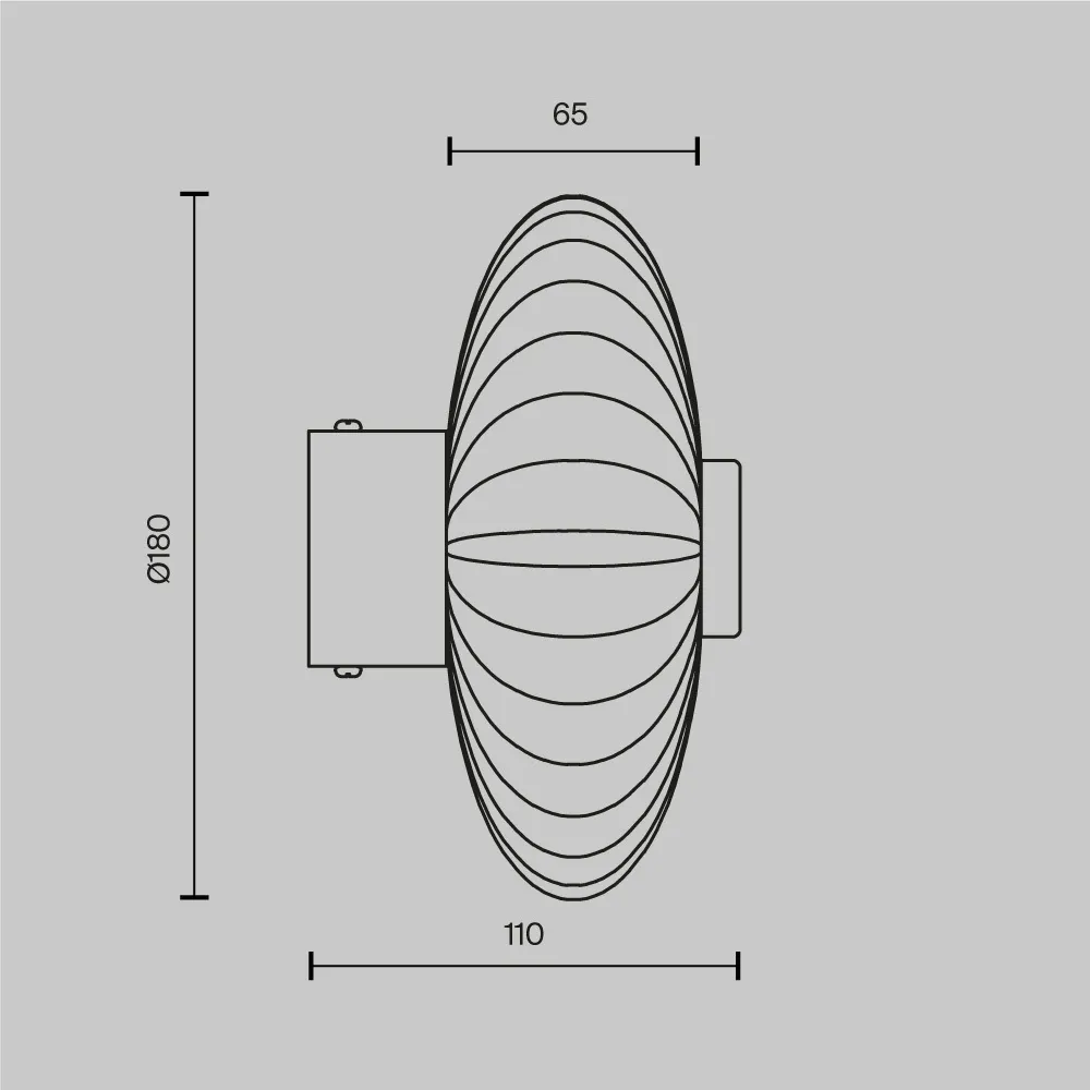 картинка Настенный светильник (бра) Maytoni MOD555WL-L4CH4K