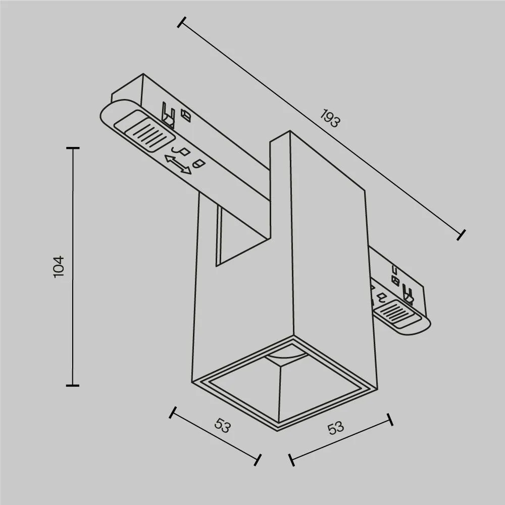 картинка Трековый светильник Technical TR121-4-7W-DS-W