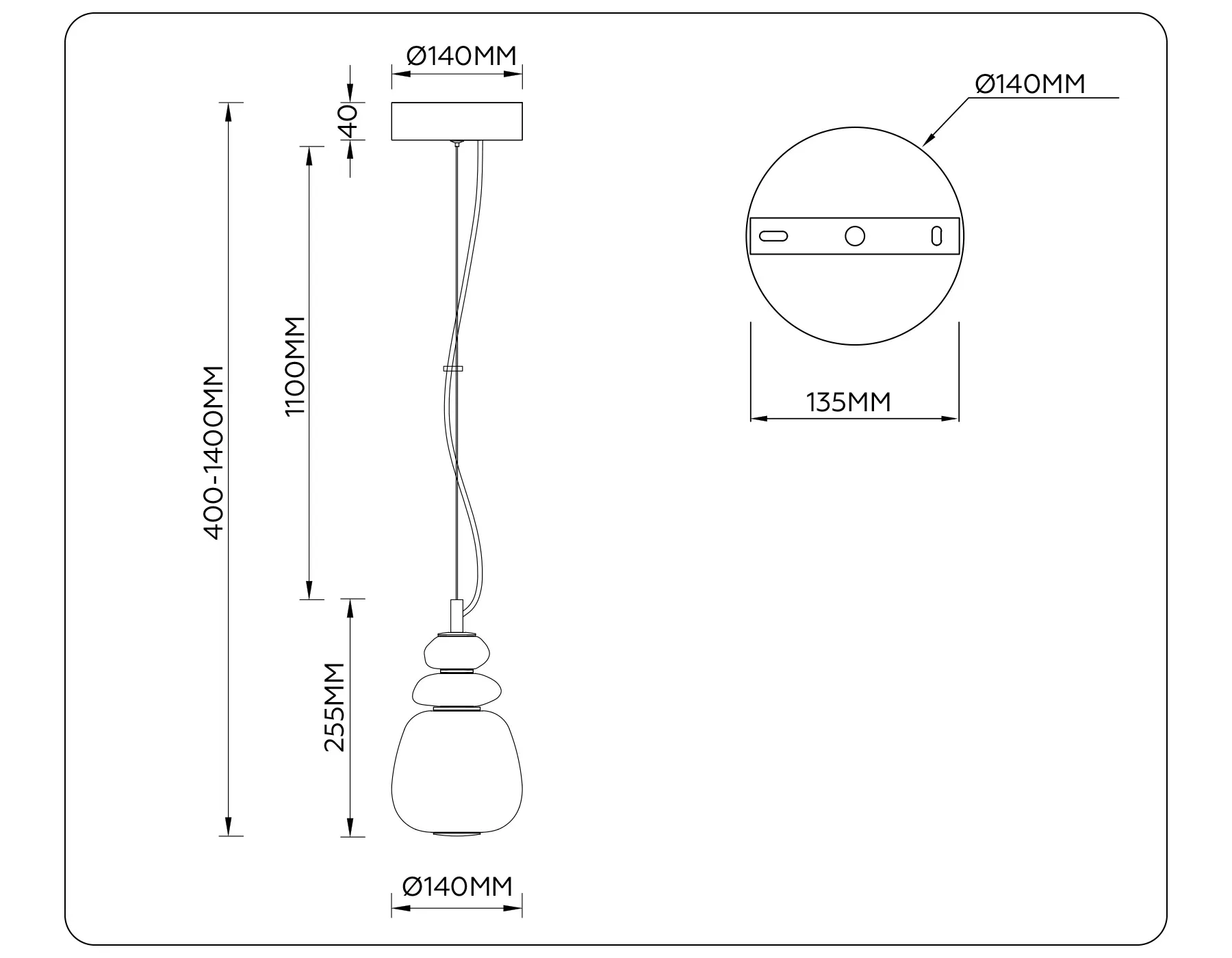 картинка Подвесной светодиодный светильник