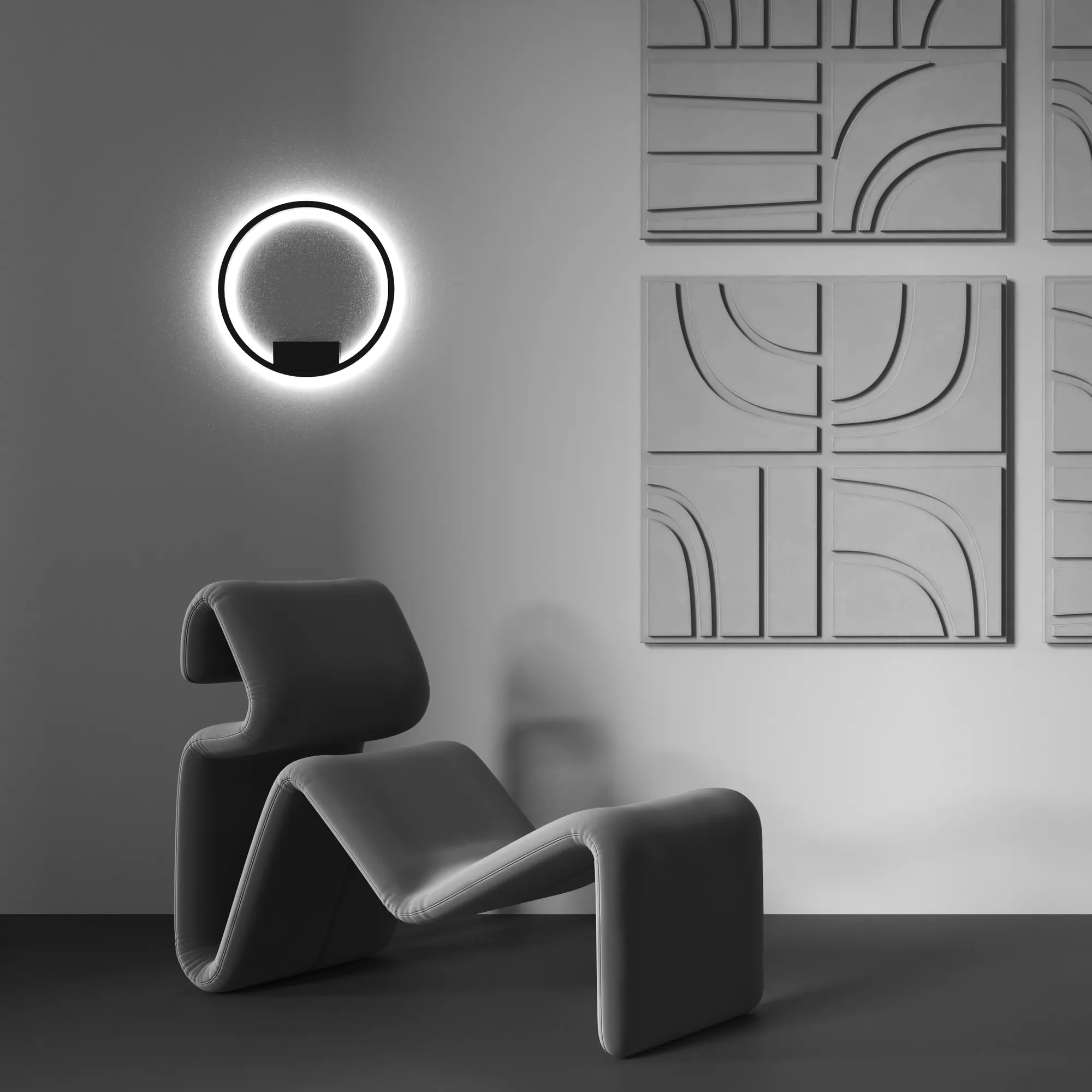 картинка Настенный светильник (бра) Maytoni MOD058WL-L25BK