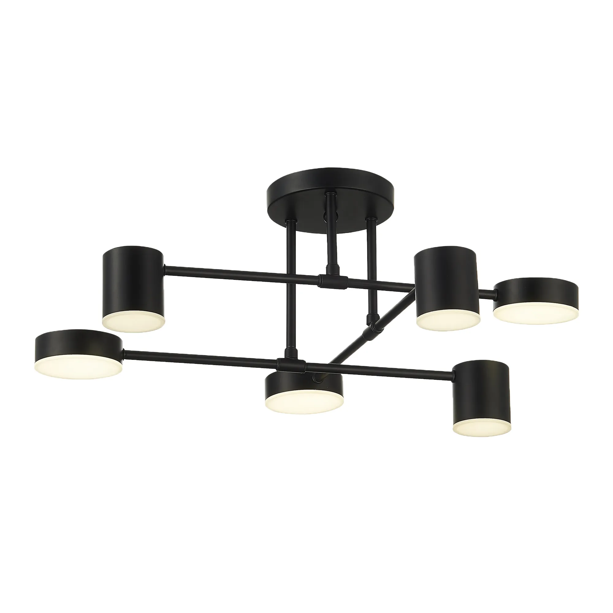 картинка SLE201042-06 Светильник потолочный Черный/Черный LED 6*7W 4000K