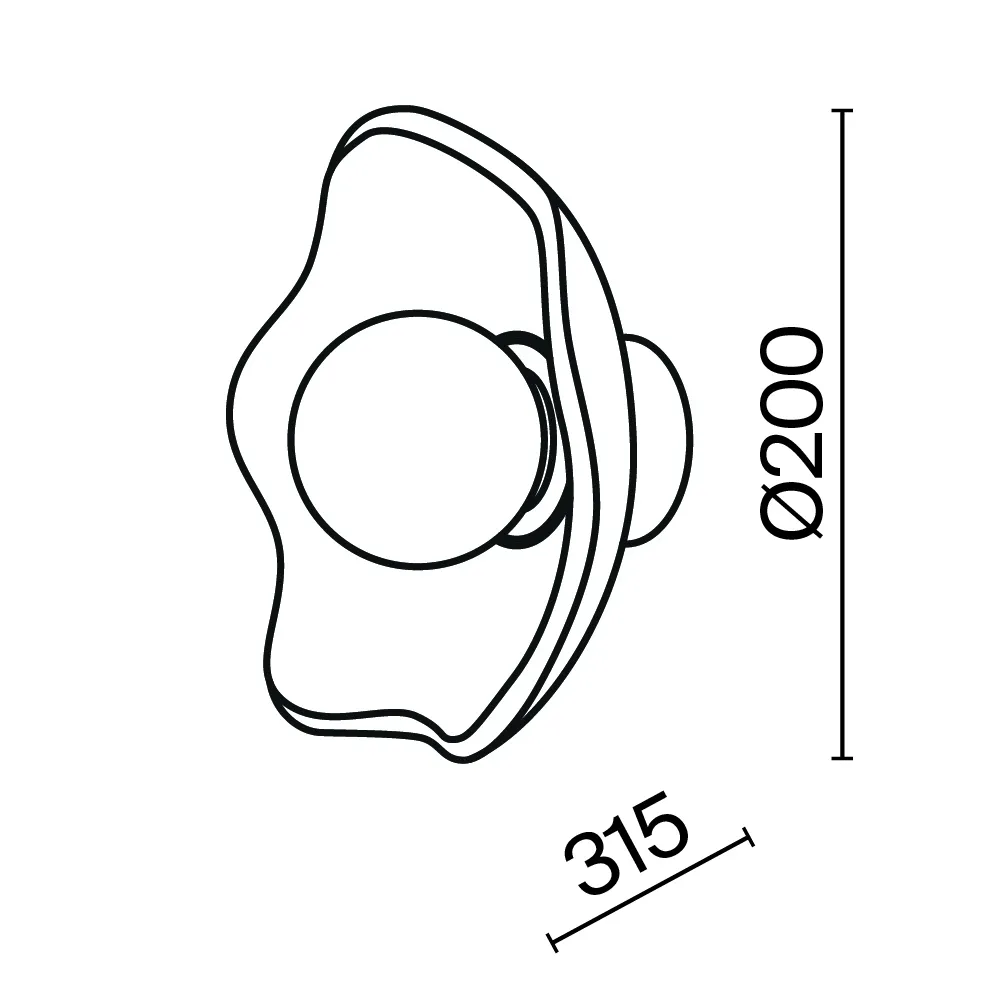 картинка Настенный светильник (бра) Maytoni MOD207WL-01BS