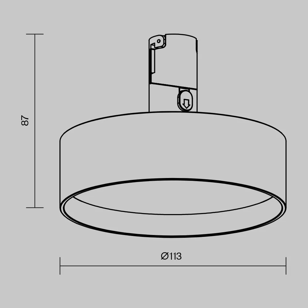картинка Трековый светильник Technical TR204-1-12W3K-B