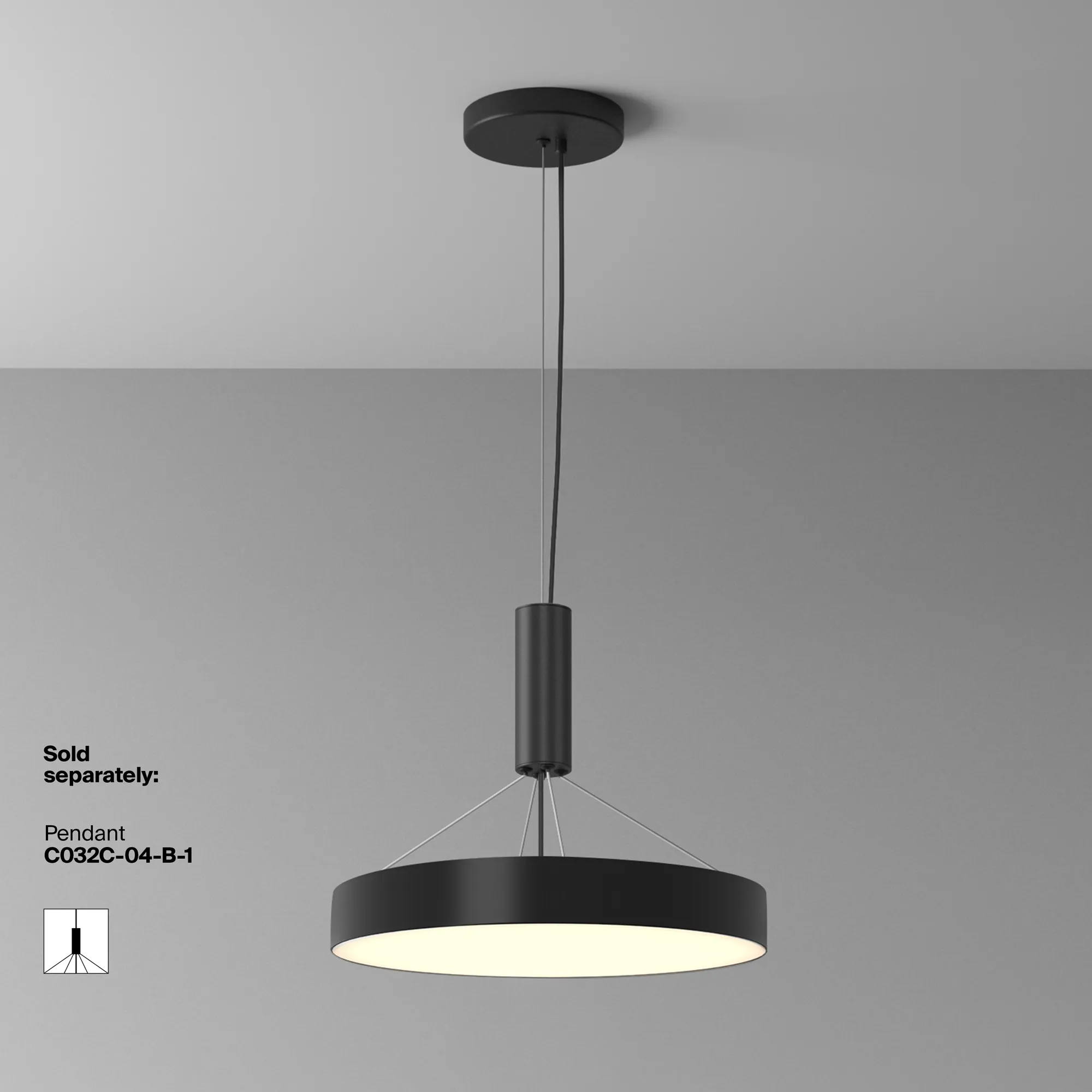 картинка Потолочный светильник Technical C032CL-45W3K-RD-B