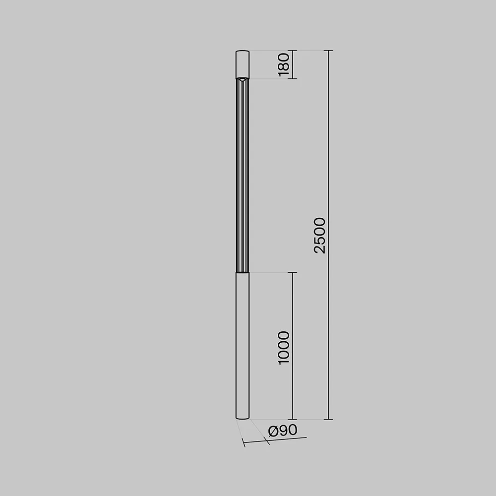 картинка Садово-парковый светильник Outdoor O427FL-L30GF3K