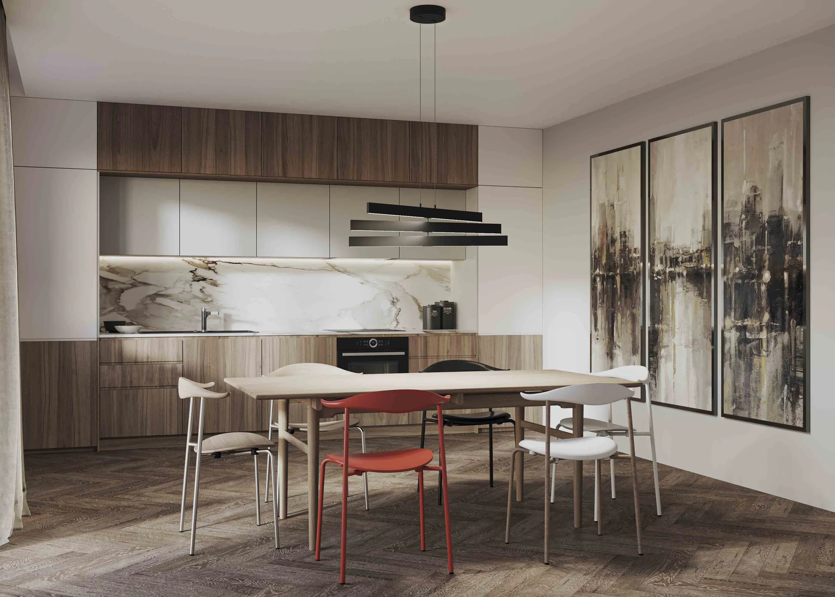 картинка Подвесной светильник Maytoni MOD163PL-L38B4K