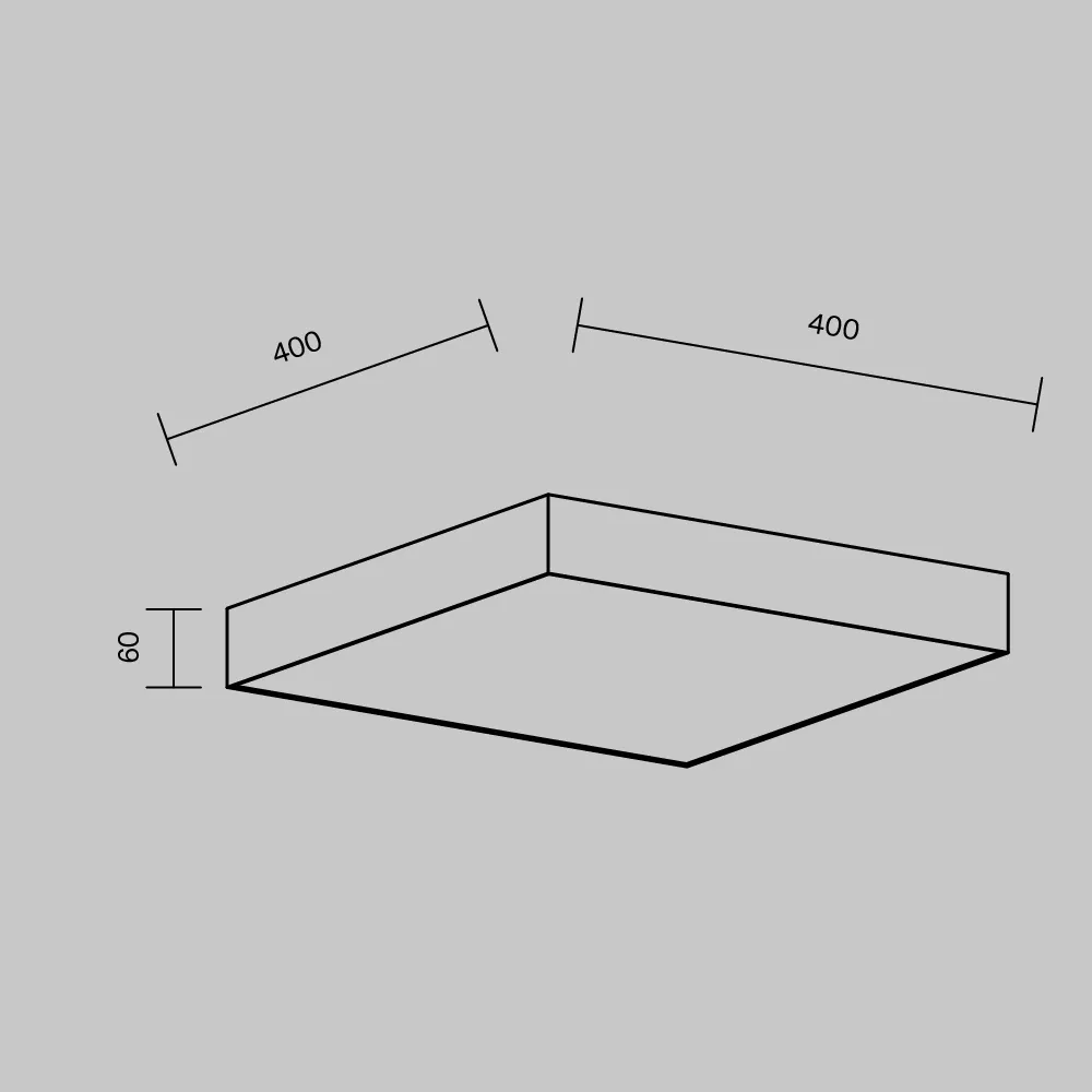 картинка Потолочный светильник Technical C032CL-45W3K-SQ-B