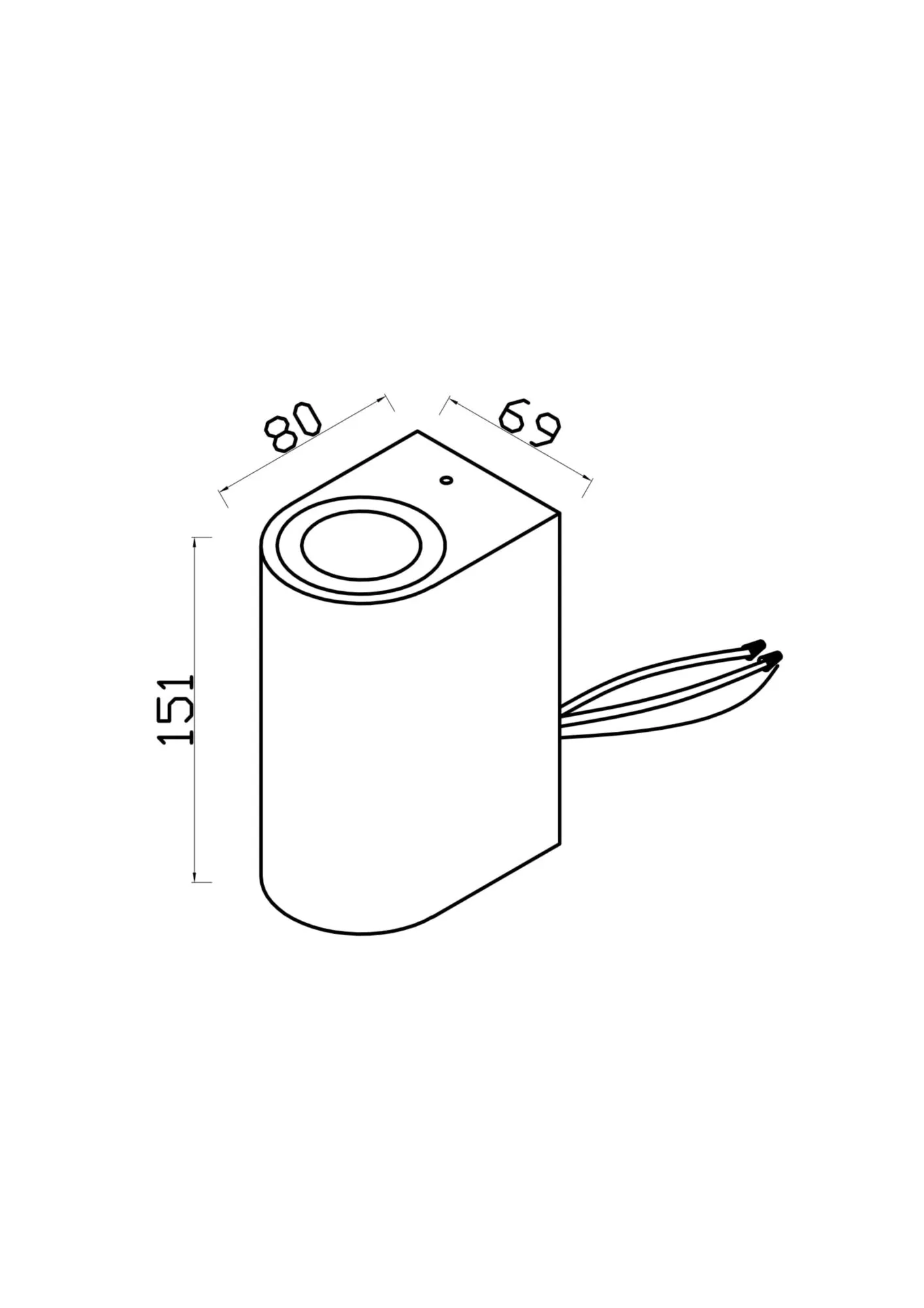 картинка Настенный светильник (бра) Outdoor O044WL-02B