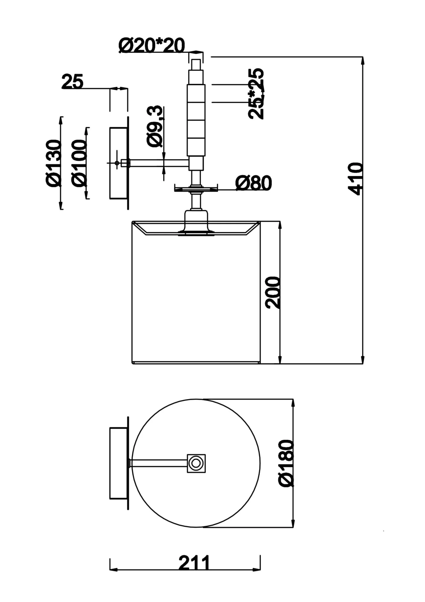 картинка Настенный светильник (бра) Maytoni MOD066WL-01CH