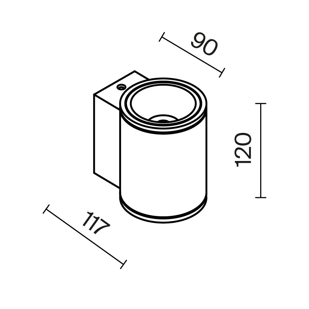картинка Уличный настенный светильник Outdoor O303WL-L5W3K