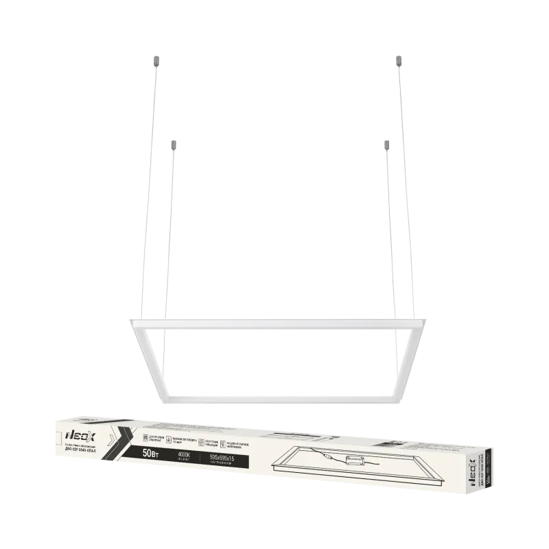 картинка Панель-рамка светодиодная ДВО-02F 4540-ОПАЛ 45Вт 4000K 595x595мм NEOX