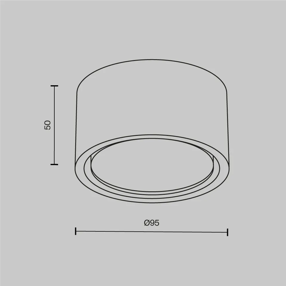 картинка Потолочный светильник Technical C001CL-GX53-W