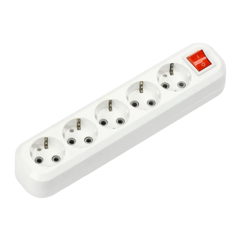 картинка Колодка УЗВ-5-GRAND пятиместная с выключателем и заземлением 5250 IN HOME