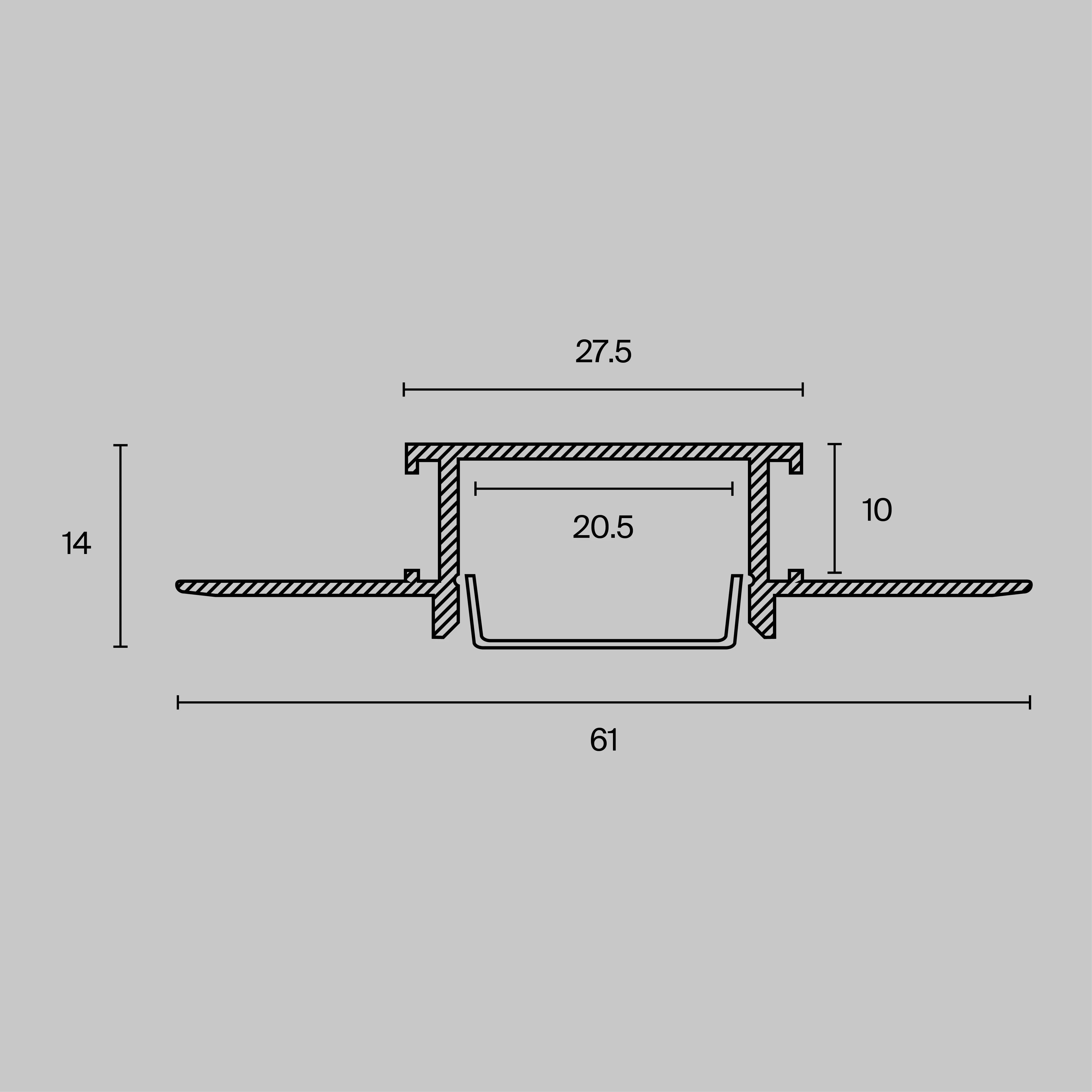 картинка Профиль Led Strip ALM011S-2M