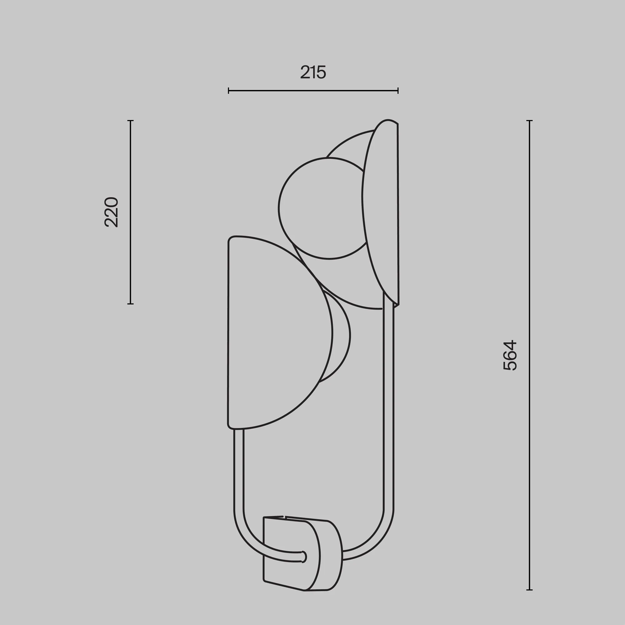 картинка Настенный светильник (бра) Maytoni MOD164WL-02BS1