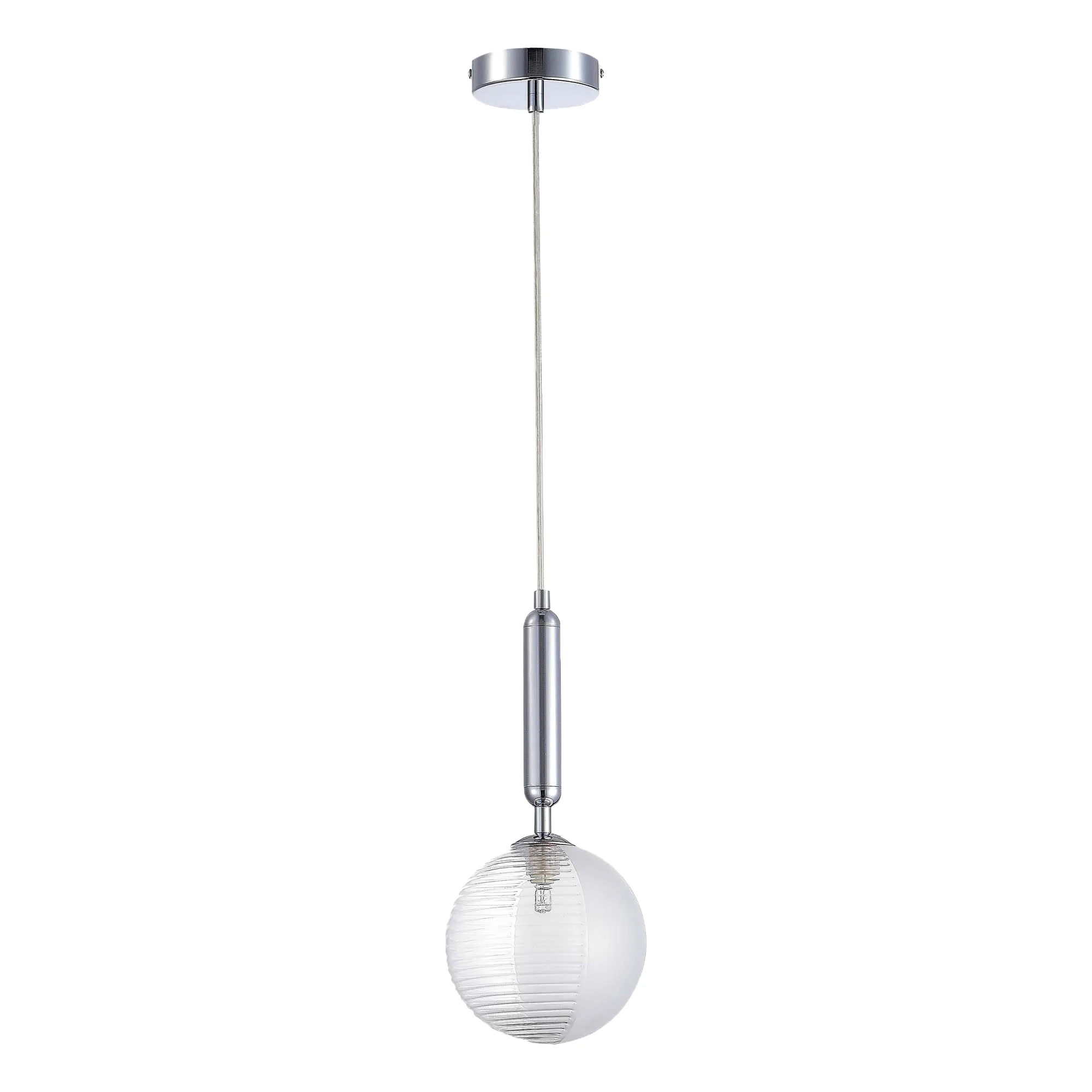 картинка SLE1096-103-01 Подвес Хром/Прозрачный G9 LED 1*5W