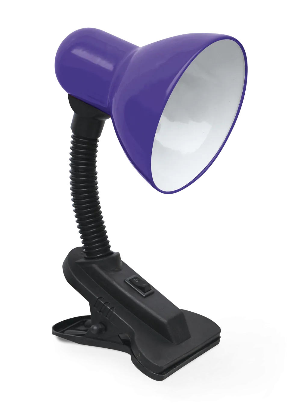 картинка Светильник настольный под лампу на прищепке СНП 21Ф-E27 230В ФИОЛЕТОВЫЙ (с подвесом) IN HOME