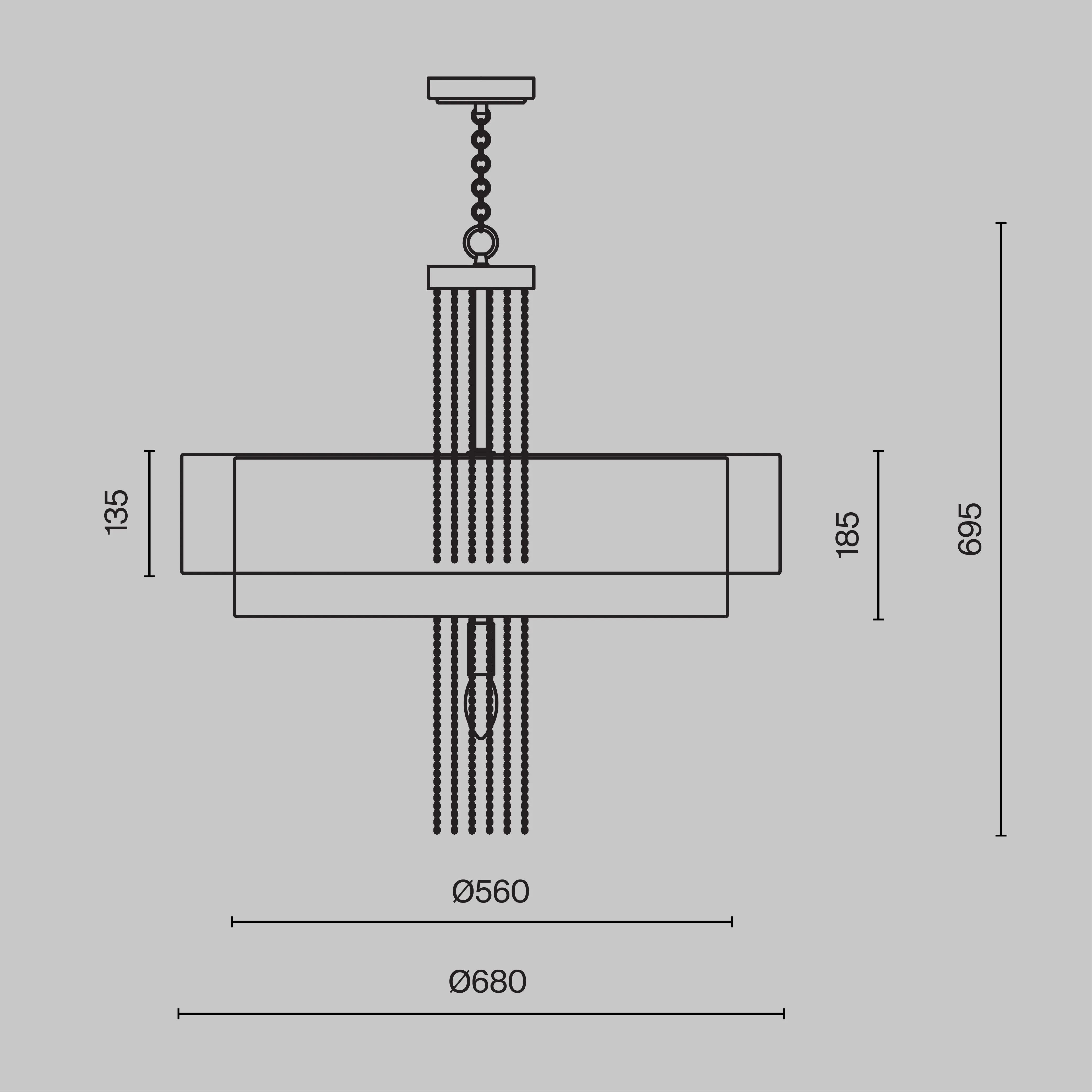 картинка Подвесной светильник Maytoni MOD151PL-05G