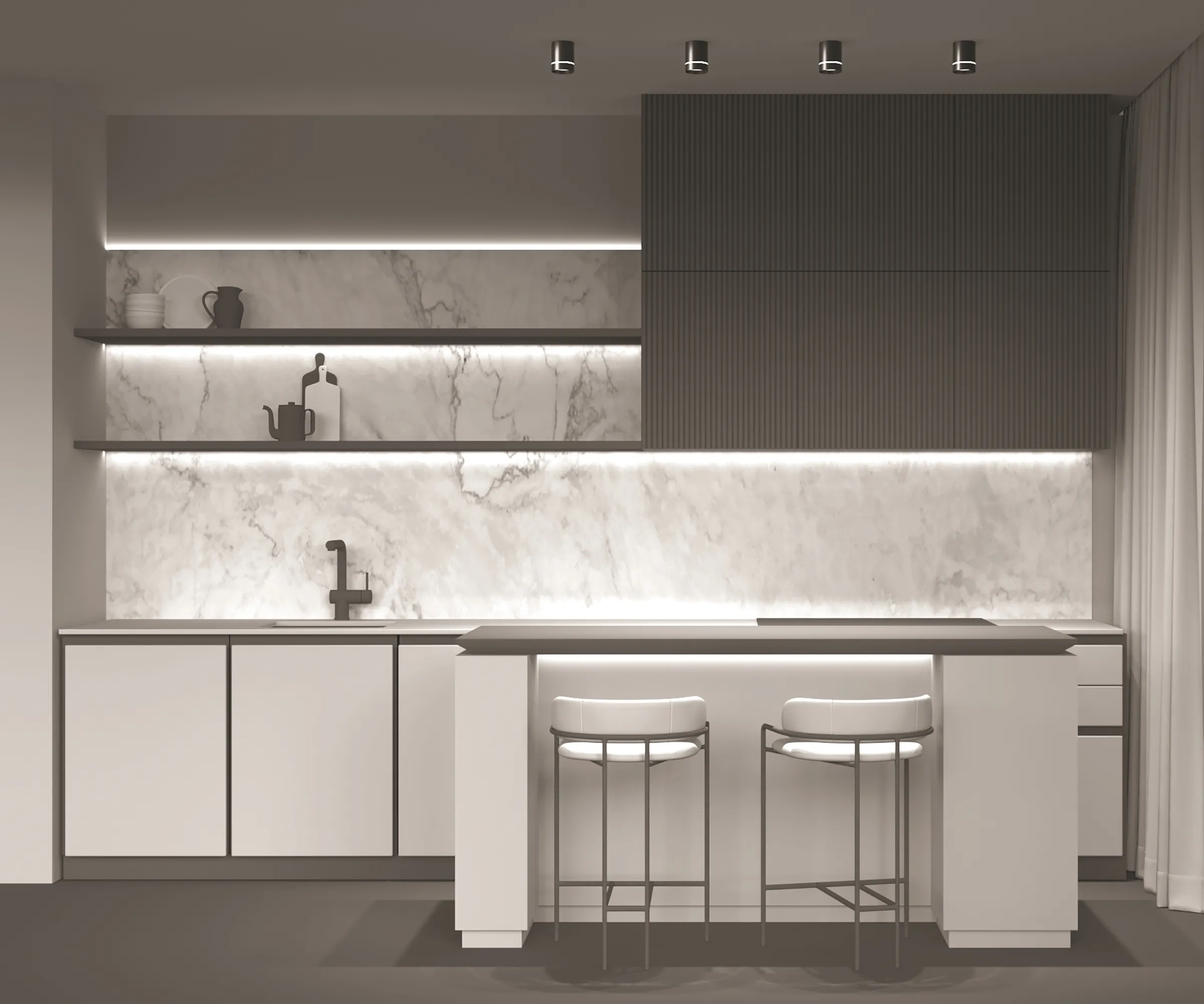 картинка Потолочный светильник Technical C085CL-9W4K-B