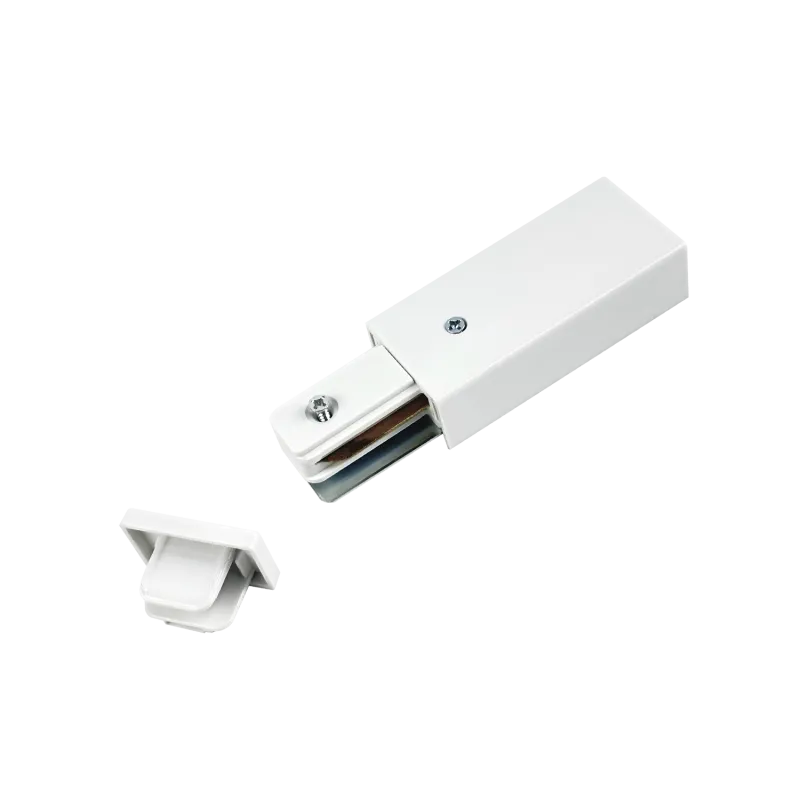 картинка Ввод питания с заглушкой PRB-WH для шинопровода RB белый IN HOME