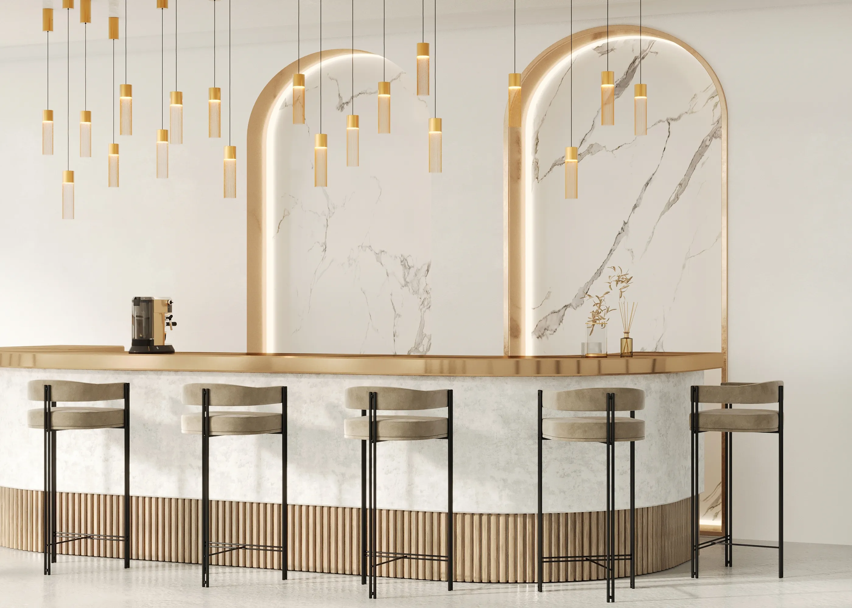 картинка Подвесной светильник Maytoni MOD190PL-L5G3K