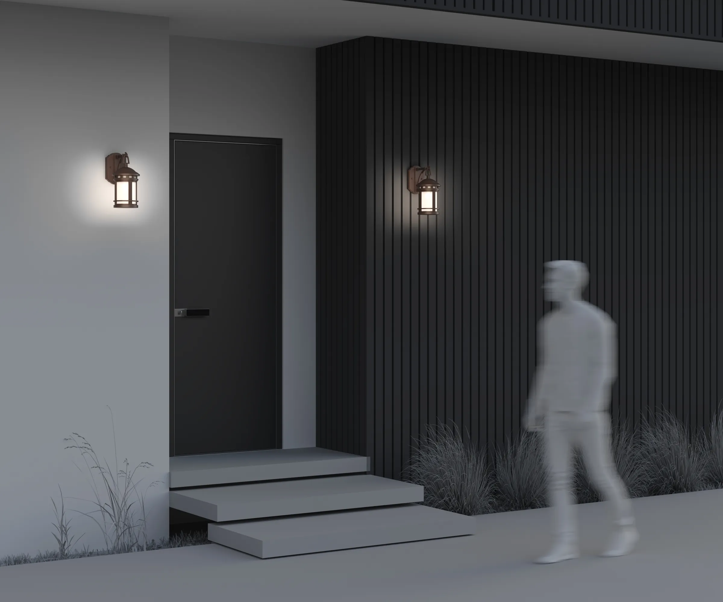 картинка Настенный светильник (бра) Outdoor O031WL-01BR