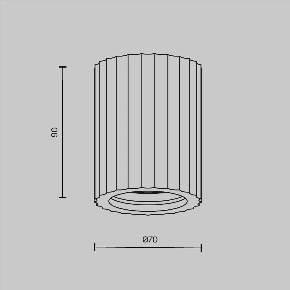картинка Потолочный светильник Technical C121CL-GU10-W