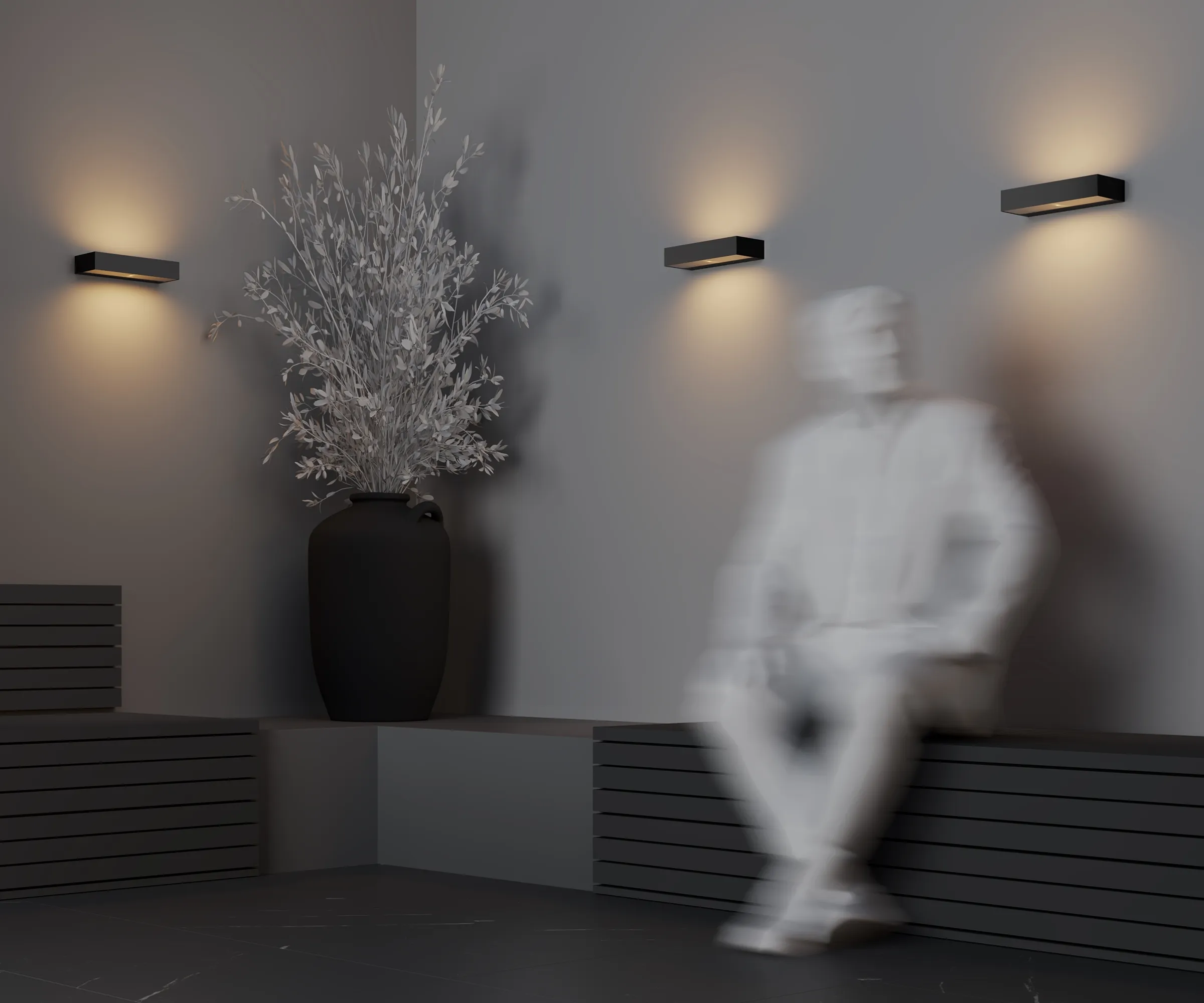 картинка Настенный светильник (бра) Outdoor O428WL-L20GF3K