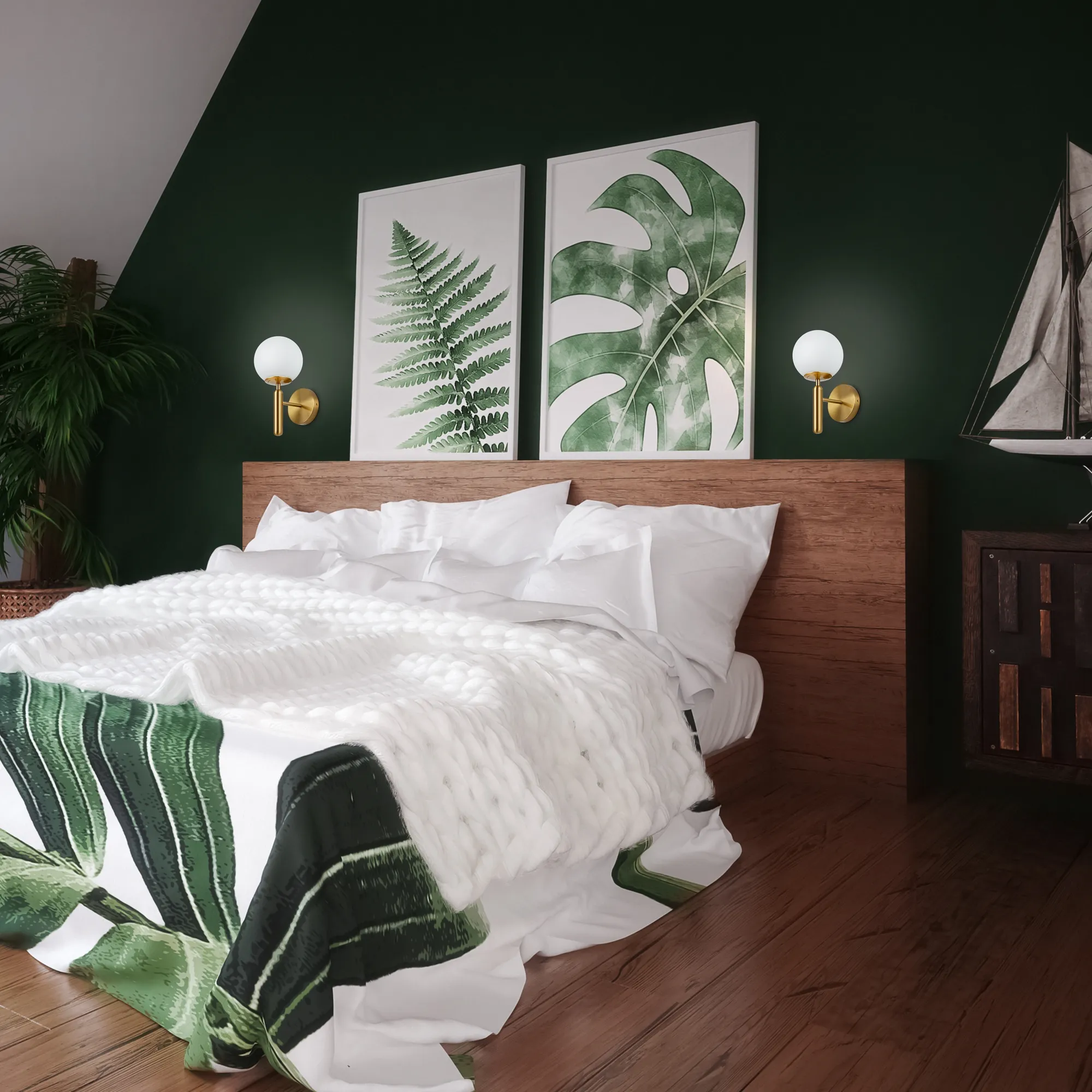 картинка Настенный светильник (бра) Freya FR5124WL-01BS