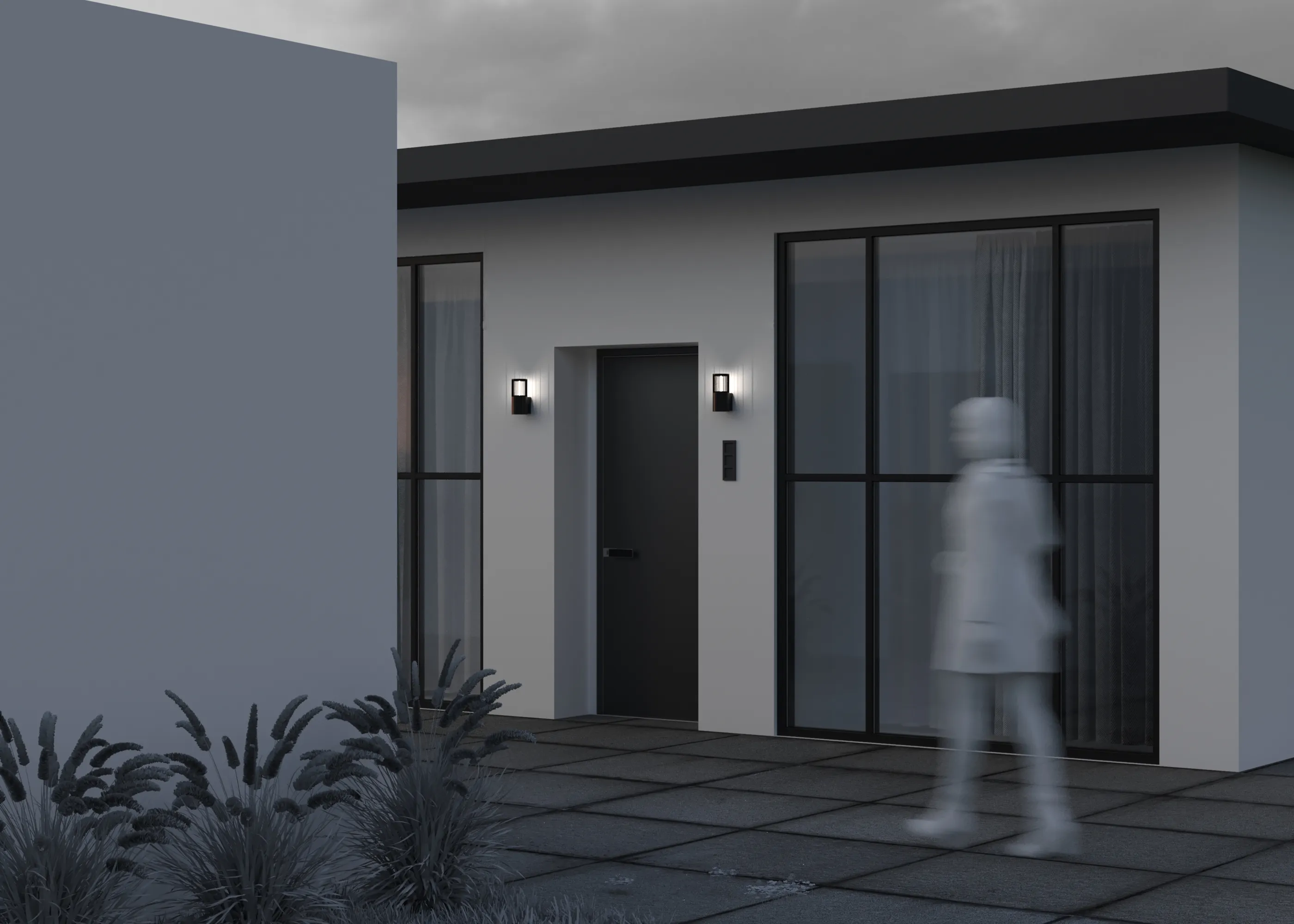 картинка Настенный светильник (бра) Outdoor O492WL-01GF