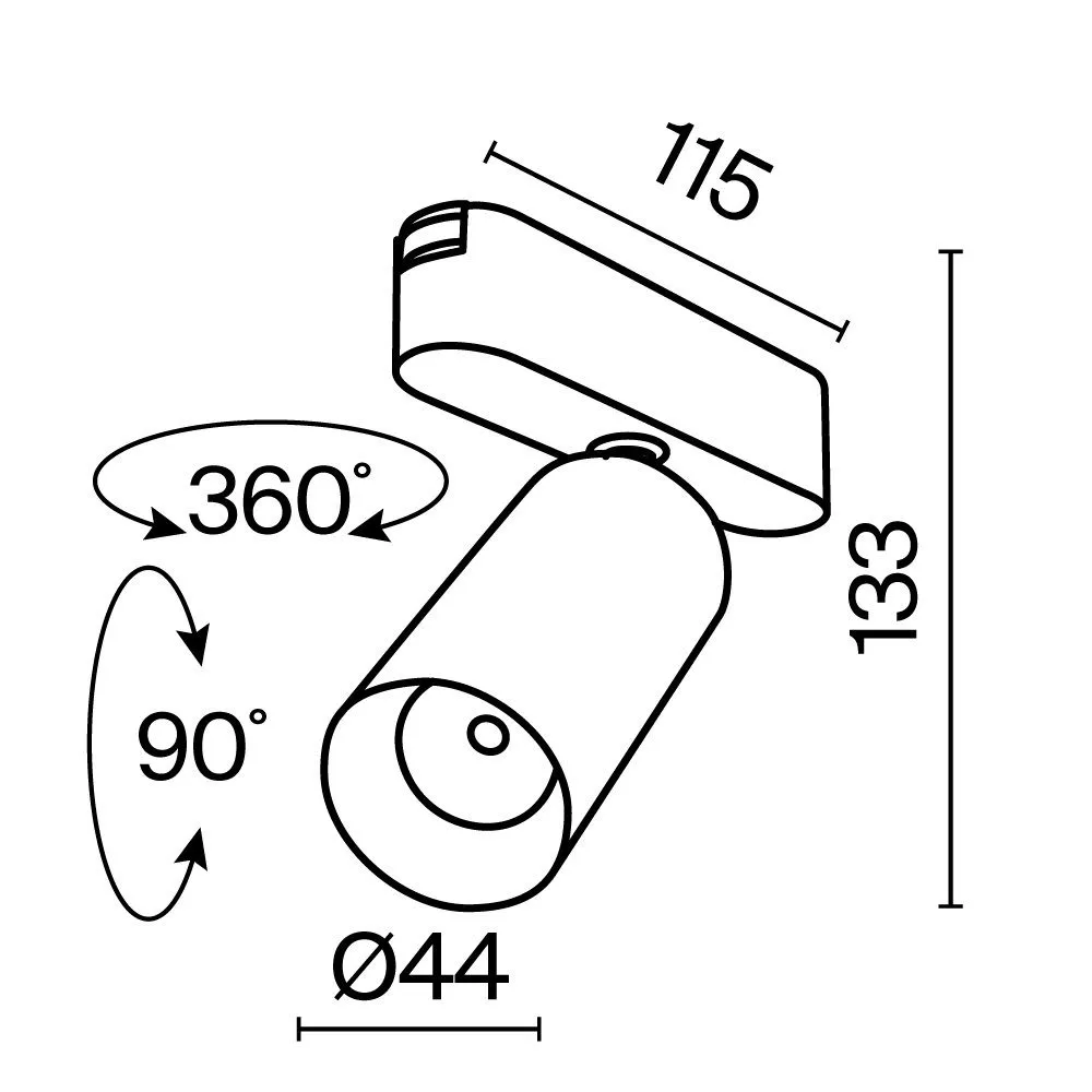 картинка Трековый светильник Technical TR103-1-12W4K-M-W