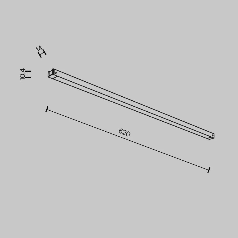 картинка Трековый светильник Technical TR173-1-16WTW-B