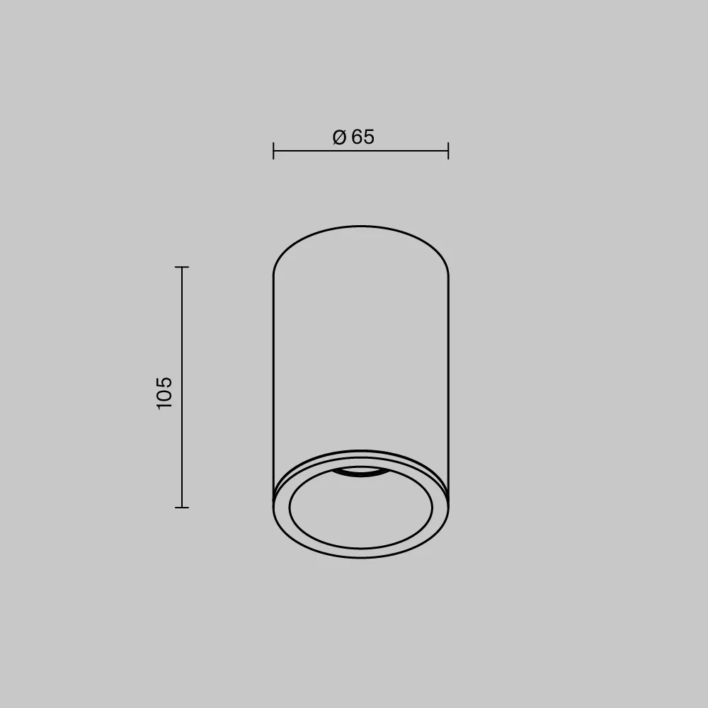 картинка Потолочный светильник Technical C029CL-01-S-B