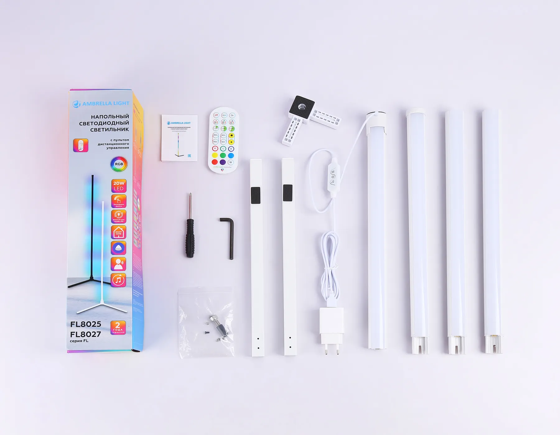 картинка Светильник светодиодный напольный RGB с пультом