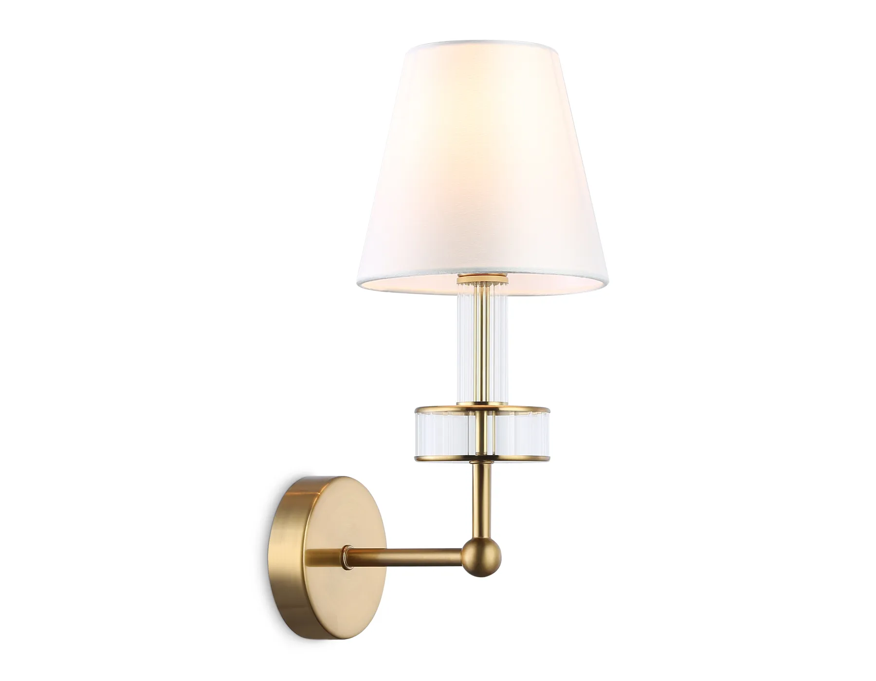 картинка Настенный светильник с абажуром и хрусталем LH71025