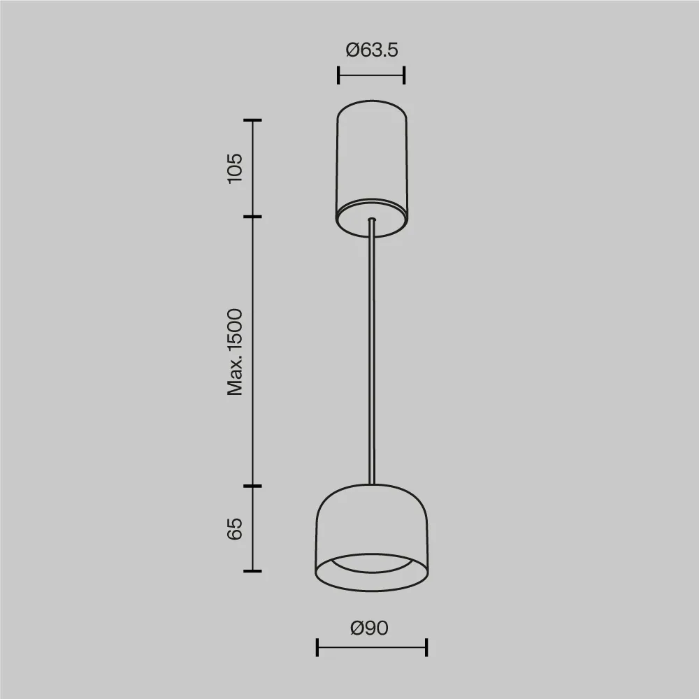 картинка Подвесной светильник Technical P113-L12-3K-BS