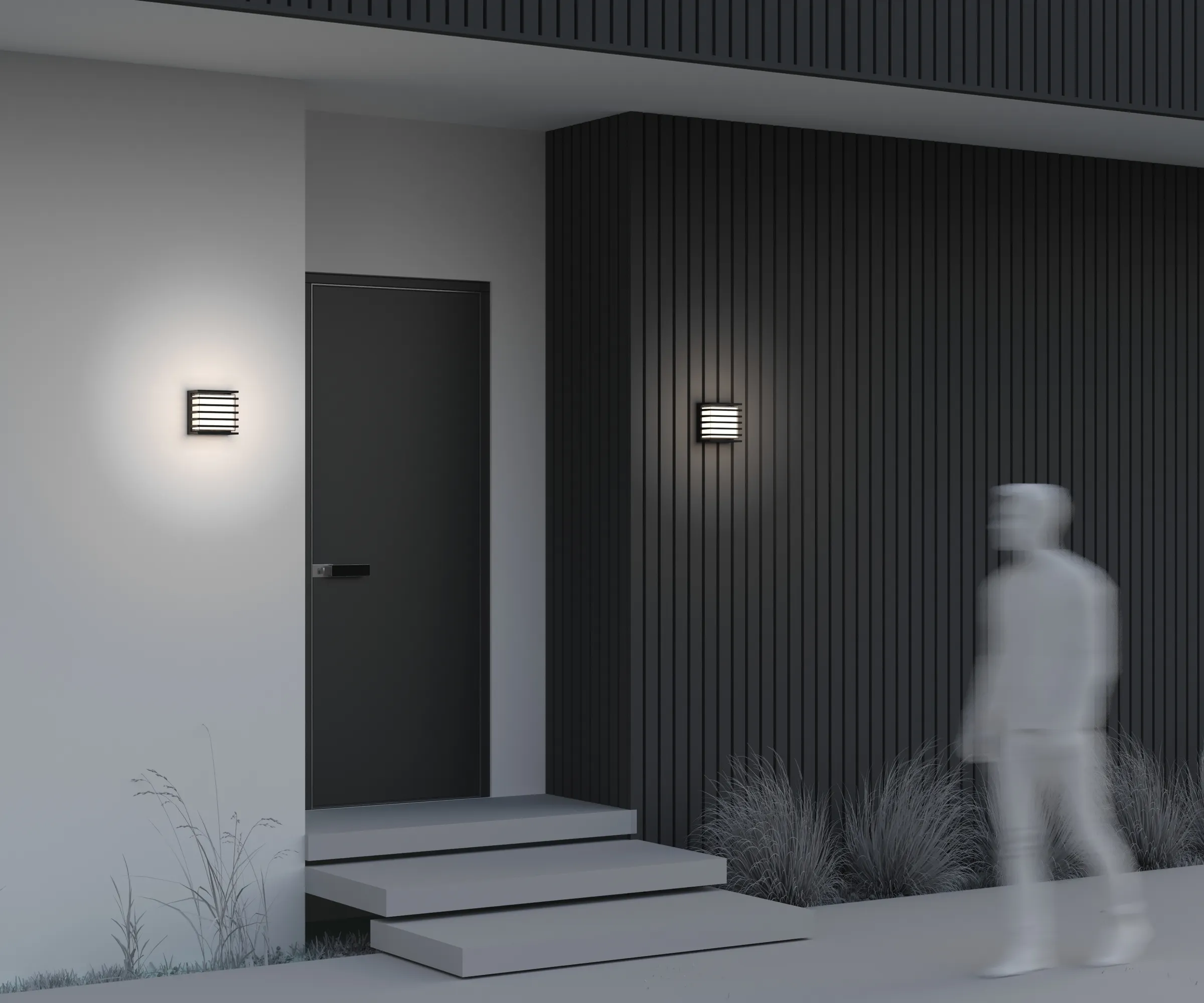 картинка Настенный светильник (бра) Outdoor O020WL-L10B4K