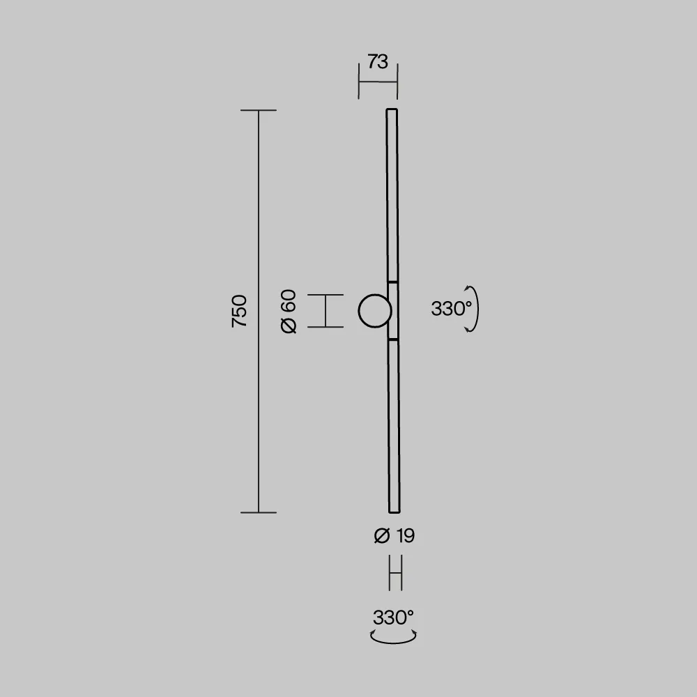 картинка Настенный светильник (бра) Maytoni MOD432WL-L9B3K