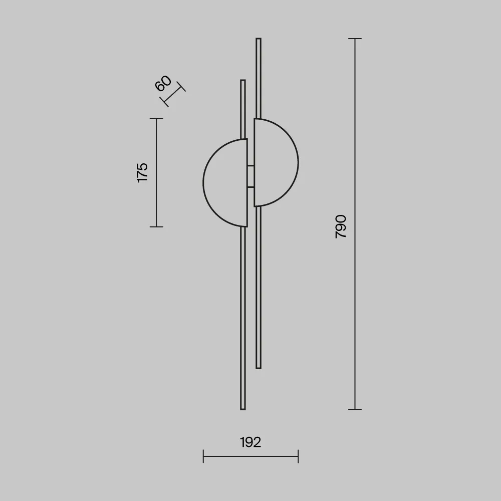 картинка Настенный светильник (бра) Maytoni MOD179WL-L22BS4K1