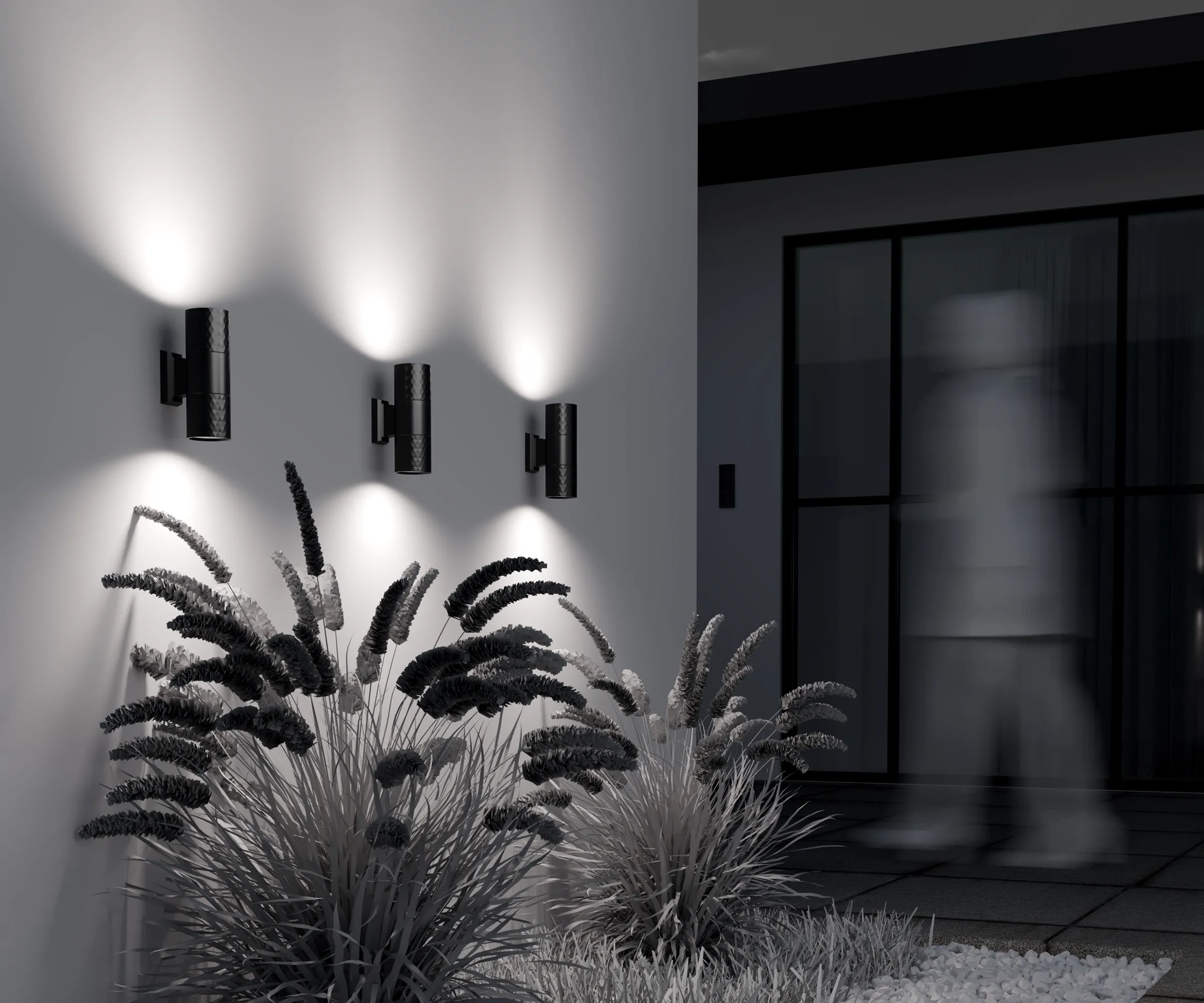 картинка Настенный светильник (бра) Outdoor O583WL-02B