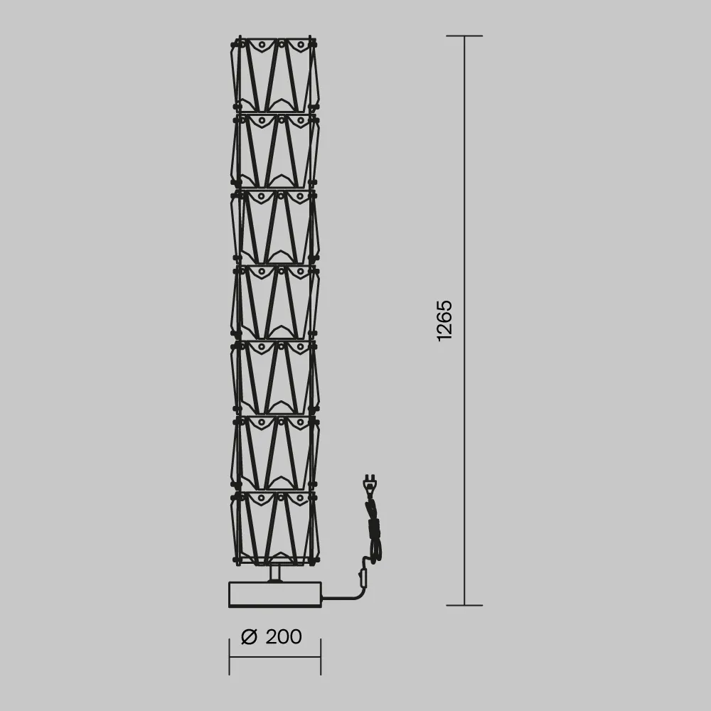 картинка Напольный светильник (торшер) Maytoni MOD043FL-08CH