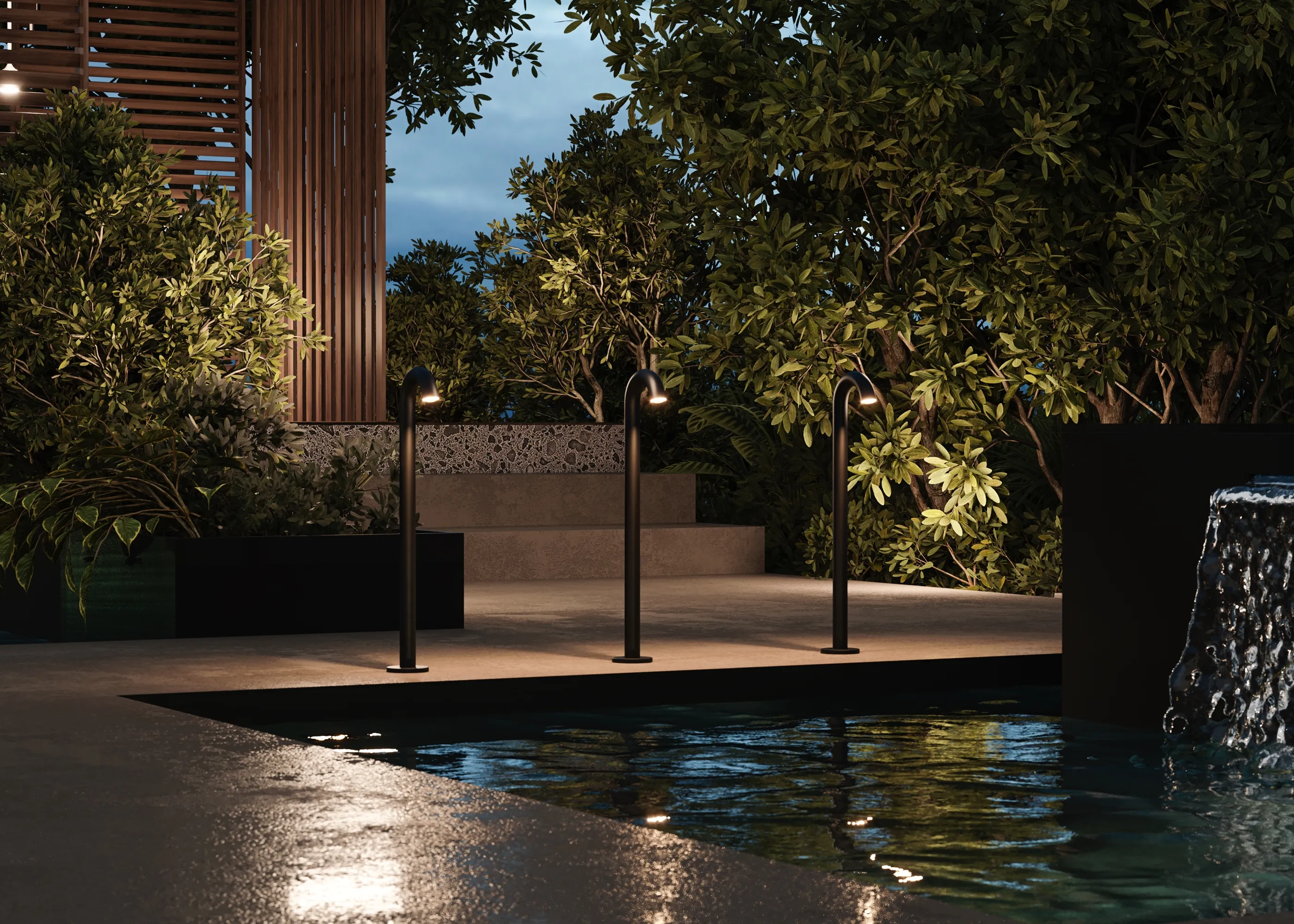 картинка Ландшафтный светильник Outdoor O476FL-L4GF3K