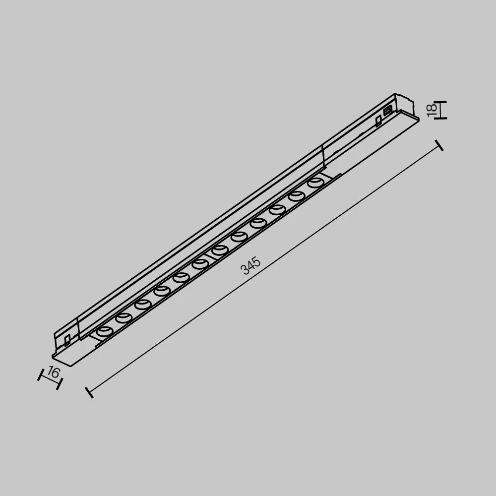 картинка Трековый светильник Technical TR232-2-10W4K-B