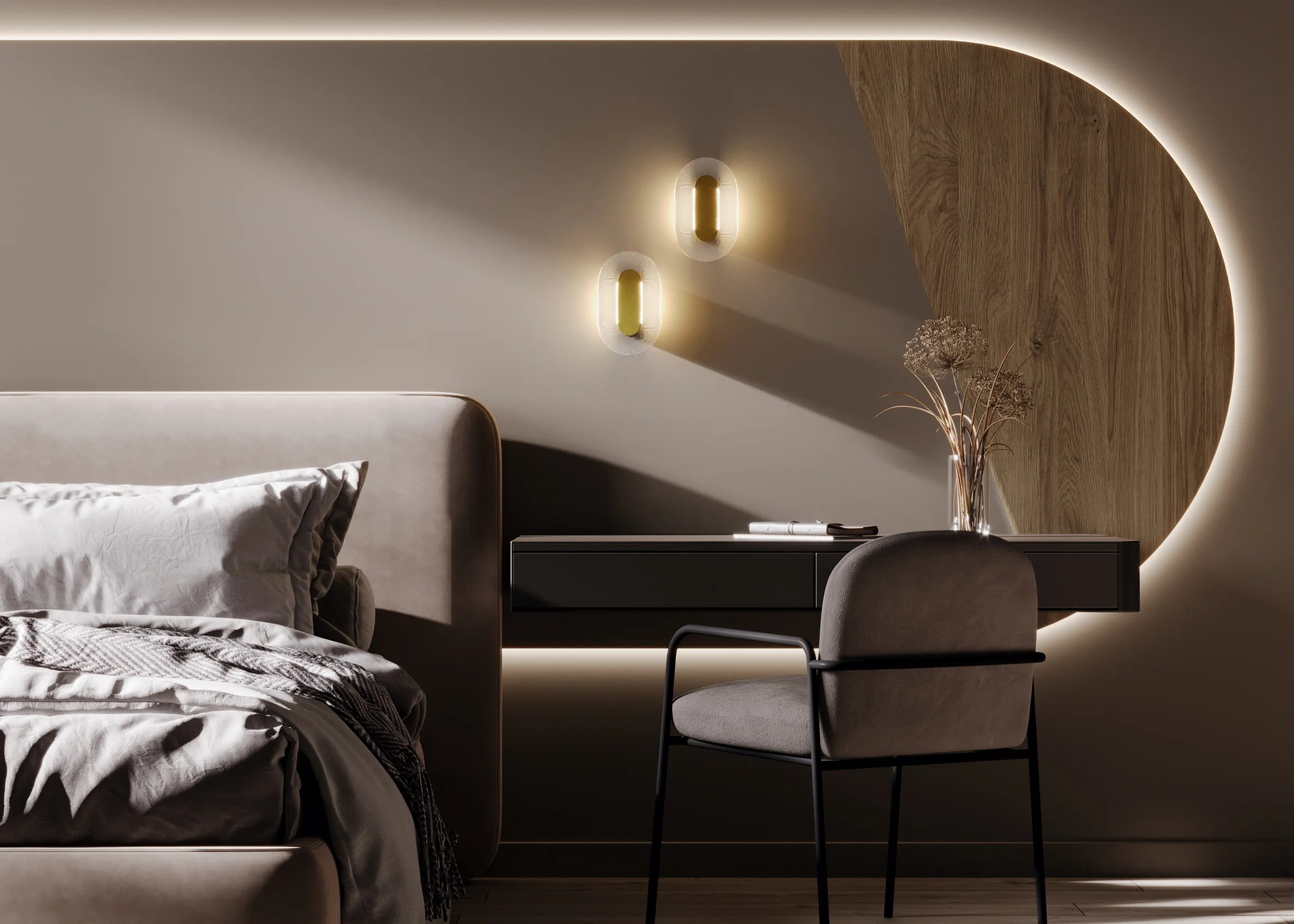 картинка Настенный светильник (бра) Maytoni MOD355WL-L6BS3K