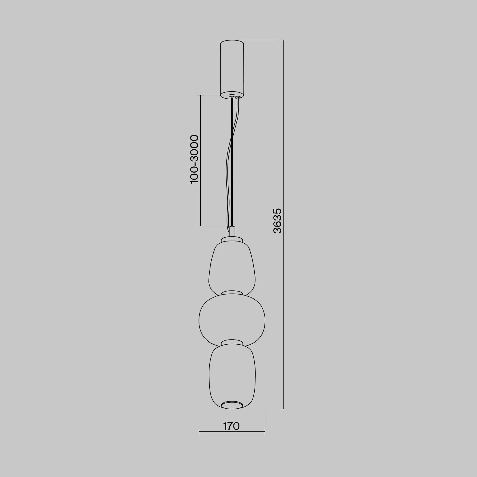 картинка Подвесной светильник Maytoni MOD267PL-L28G3K