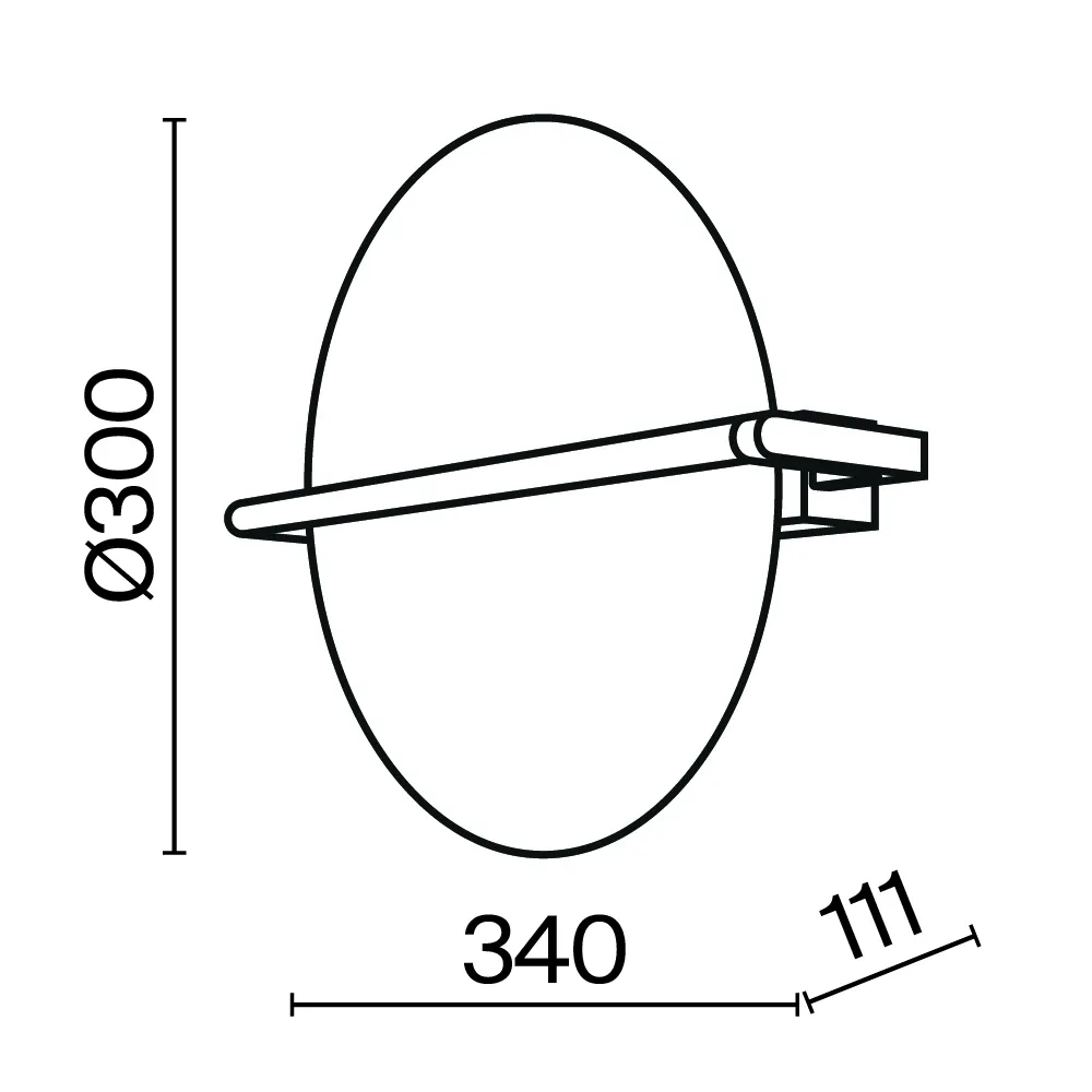картинка Настенный светильник (бра) Maytoni MOD279WL-L14B3K
