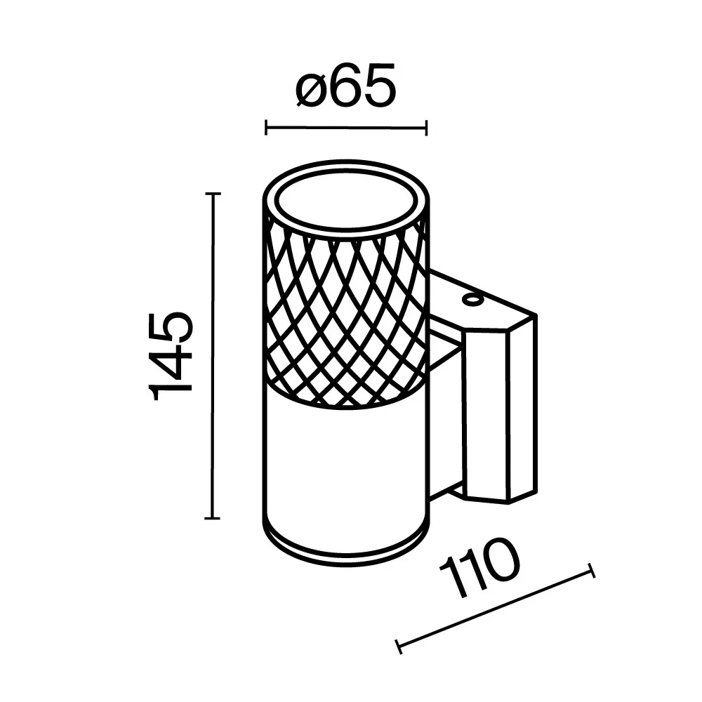 картинка Настенный светильник (бра) Outdoor O583WL-01W