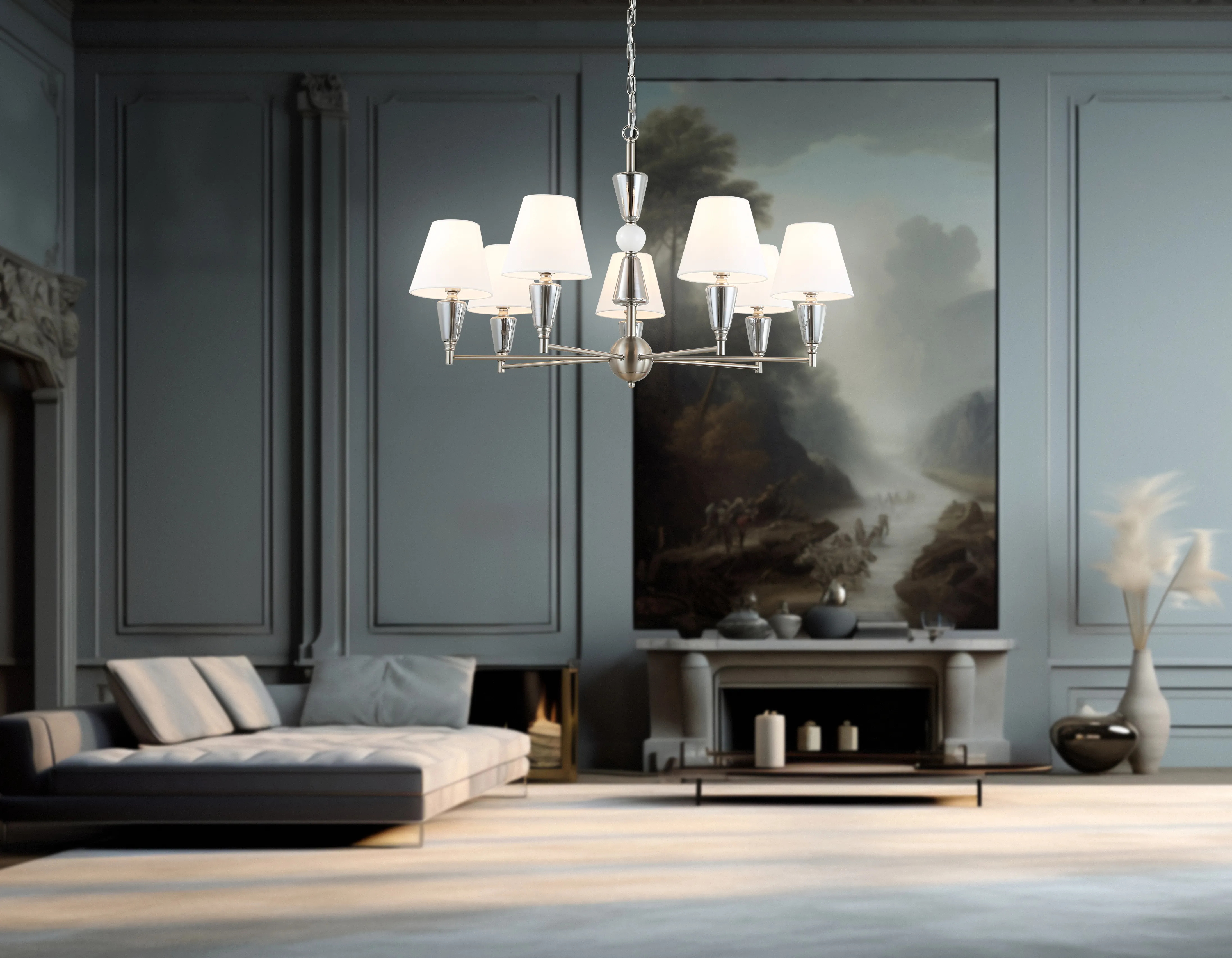 картинка Подвесная люстра с абажурами