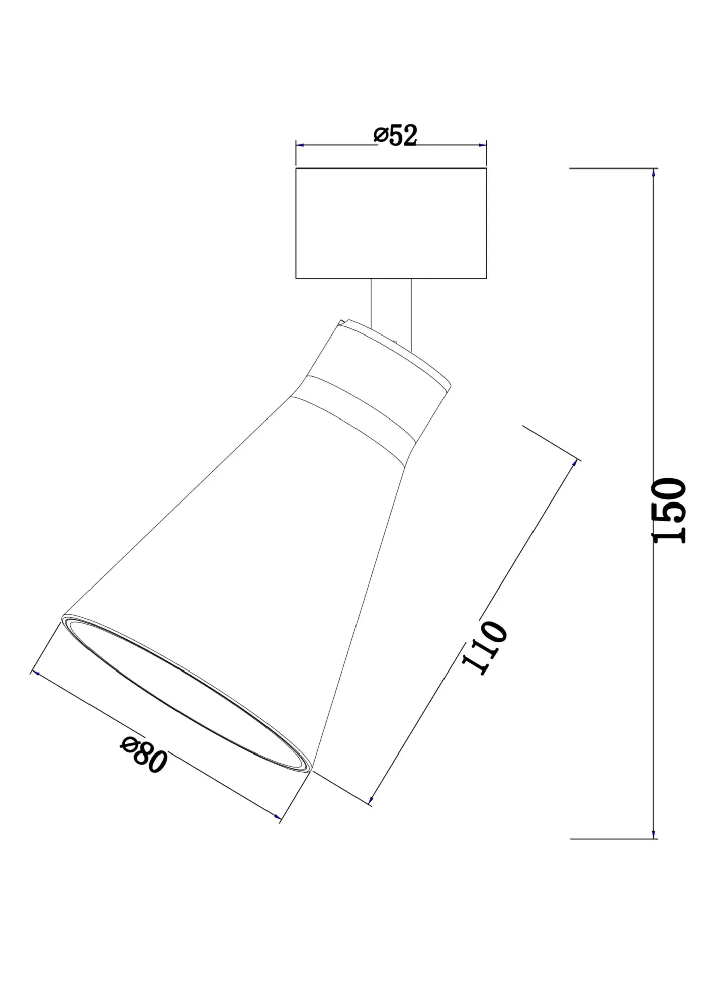картинка Потолочный светильник Technical C061CL-01W